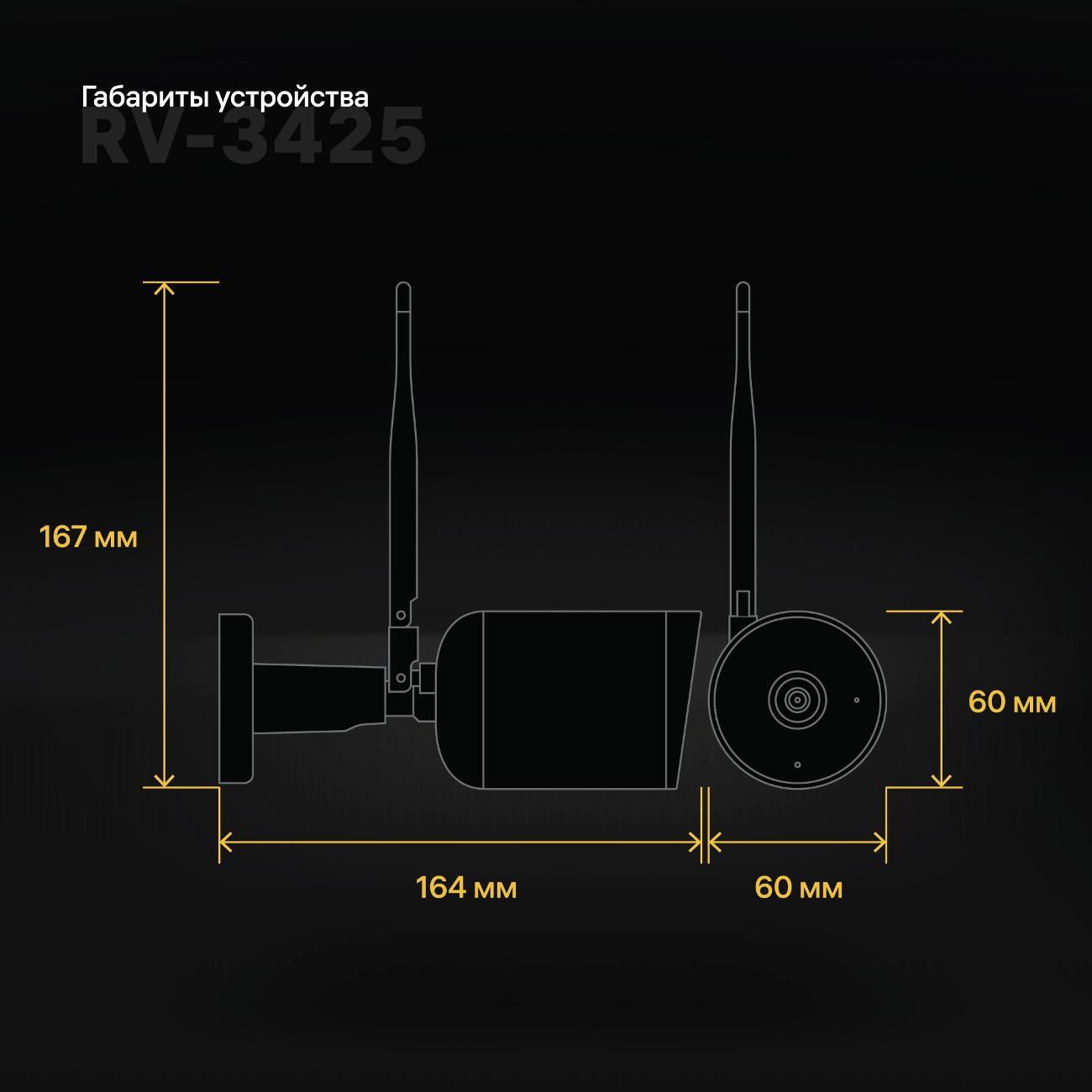IP-камера Rubetek RV-3425 черная