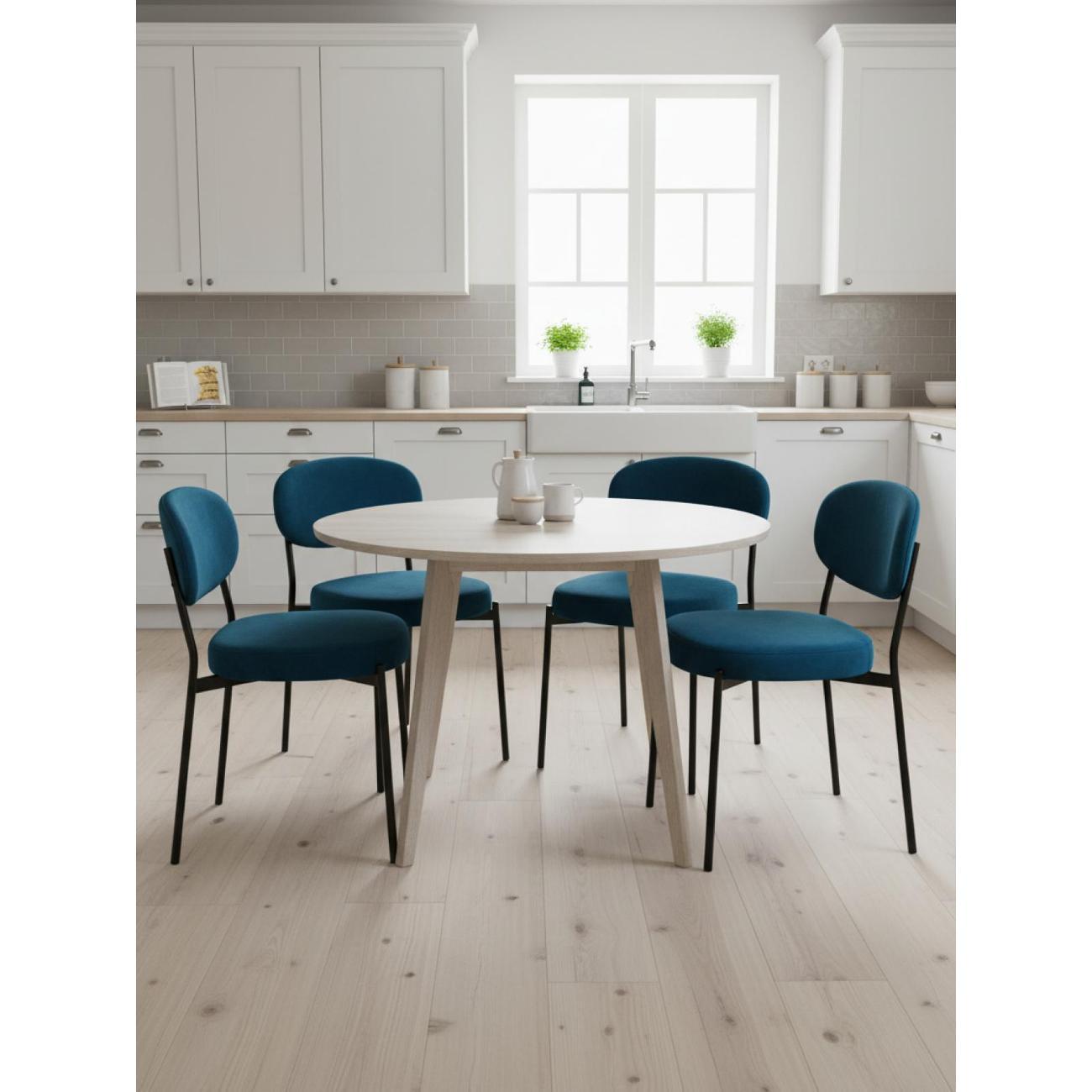 Стул обеденный Stool Group Бриф NEW велюр синий, 4шт.