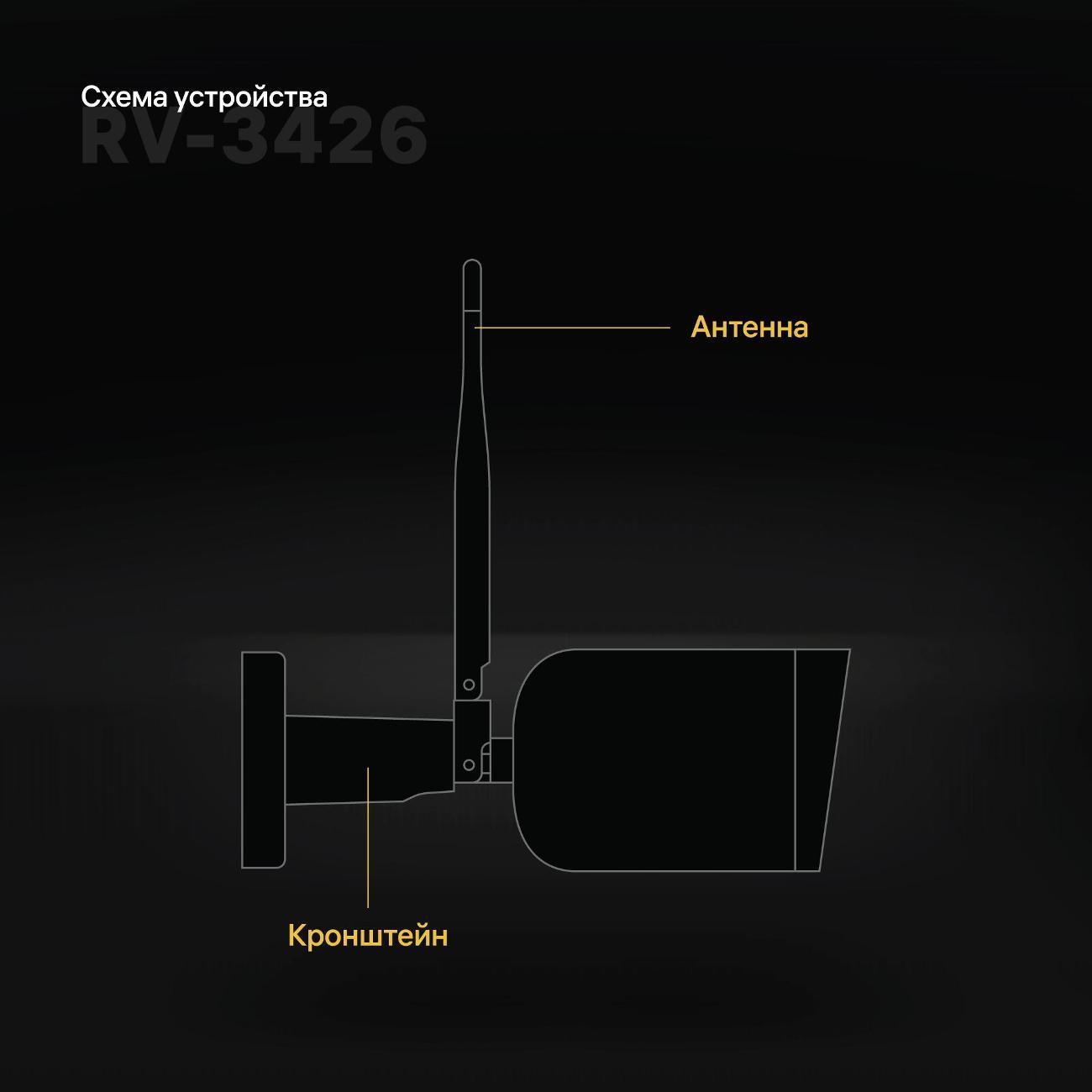 IP-камера Rubetek RV-3426 черная