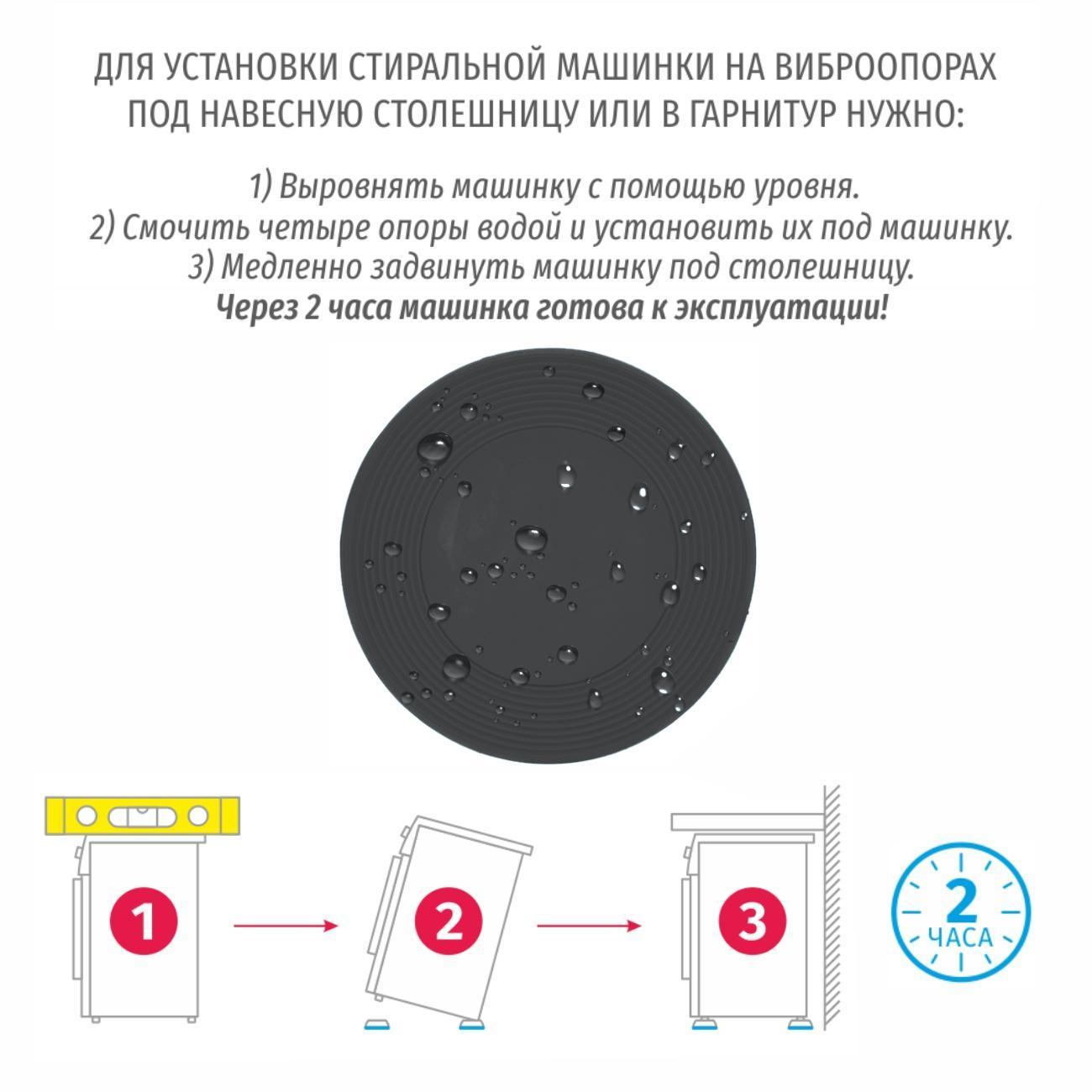 Подставки для ножек стиральной машины WiMAX AVS-2G-M