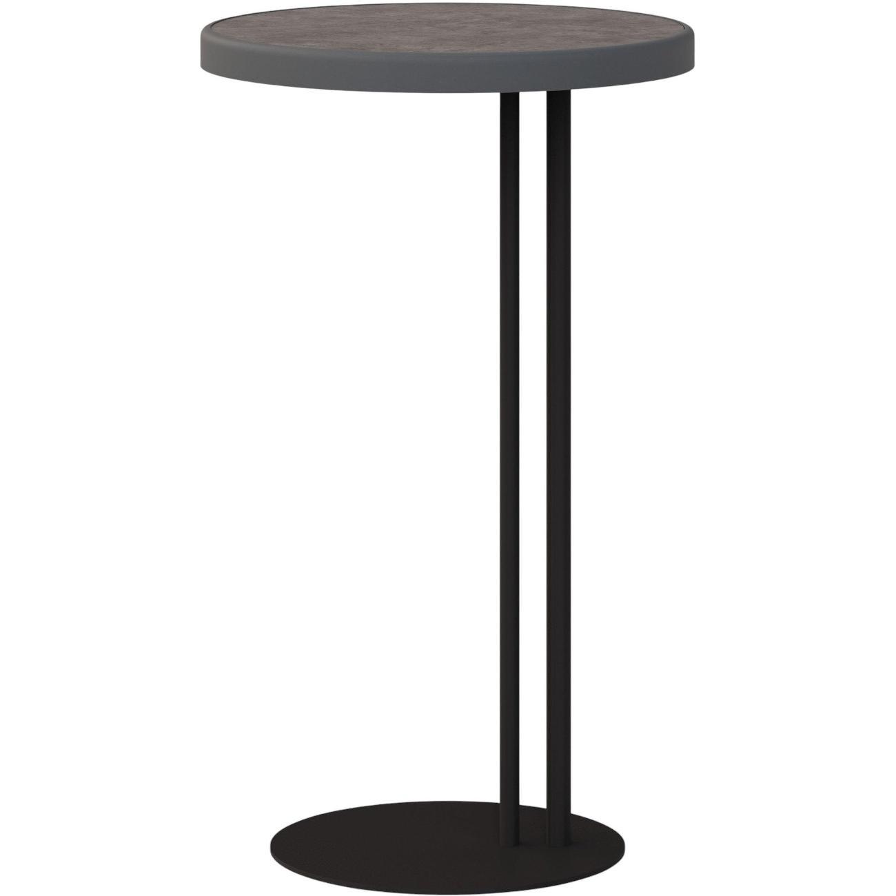 Стол журнальный Sline Кальяри дарк/графит/черный