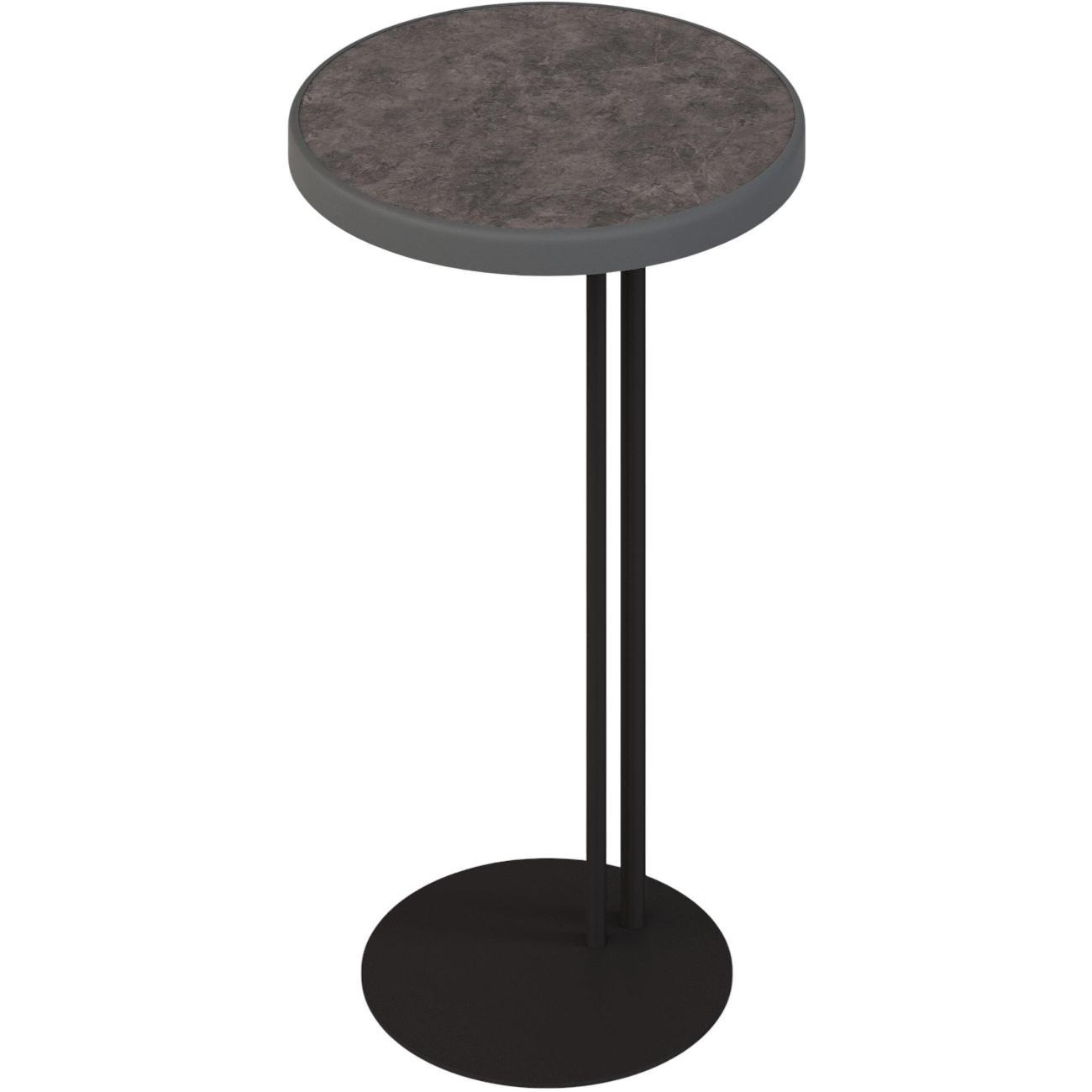 Стол журнальный Sline Кальяри дарк/графит/черный