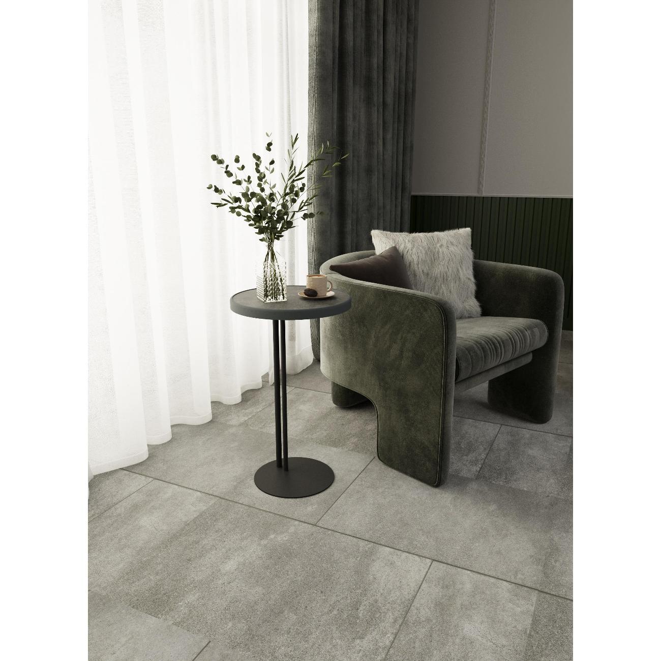 Стол журнальный Sline Кальяри дарк/графит/черный