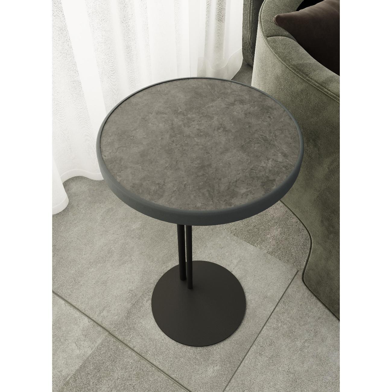 Стол журнальный Sline Кальяри дарк/графит/черный