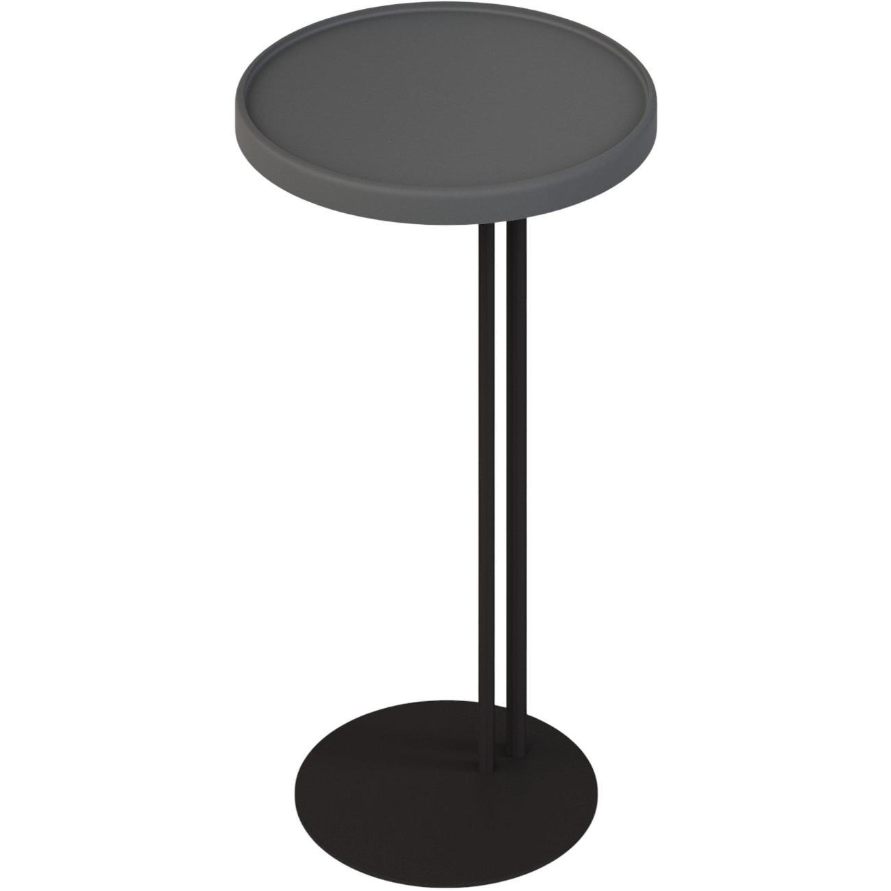 Стол журнальный Sline Кальяри графит/черный