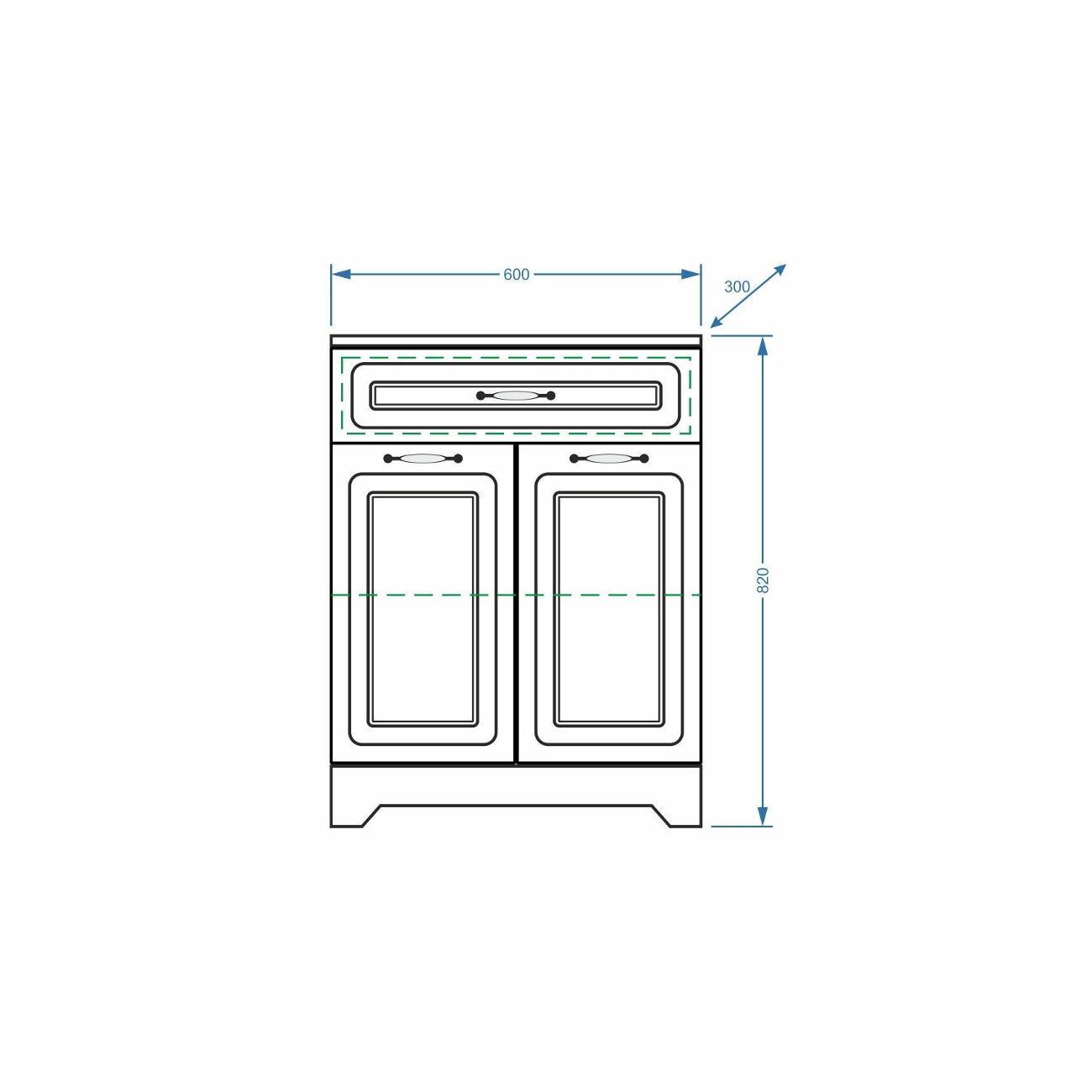 Комод Stella Polar Кармела 60, 1 ящ., ольха белая