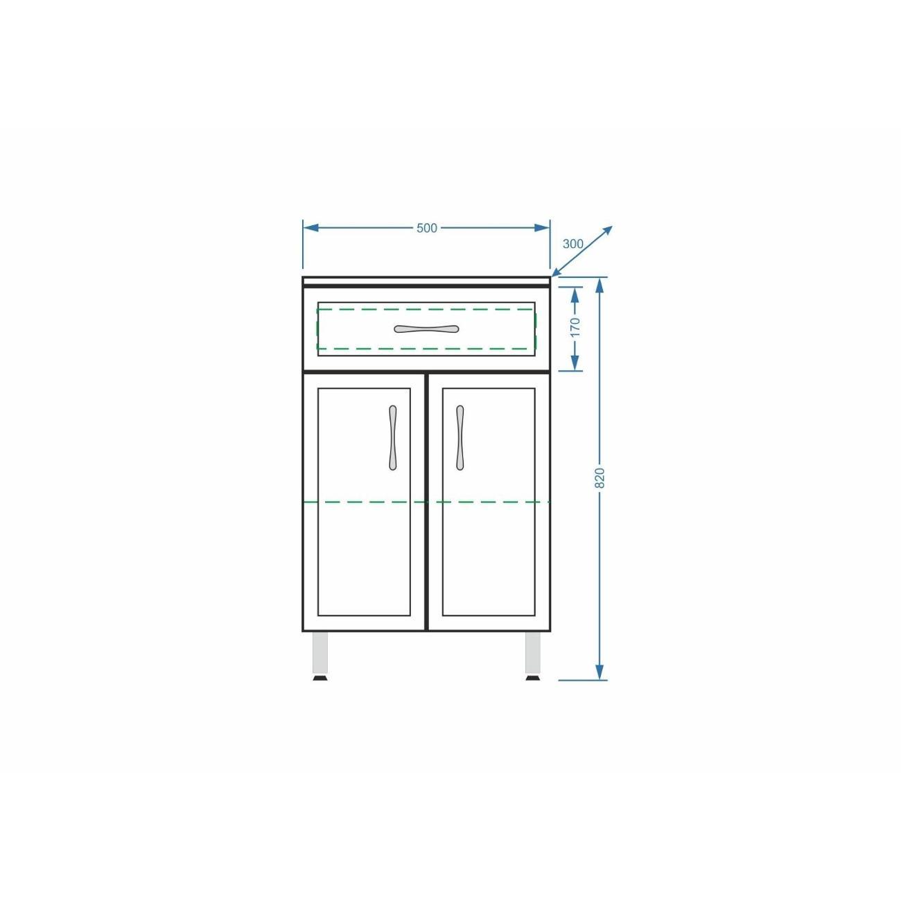 Комод Stella Polar Концепт 50, 1 ящ.