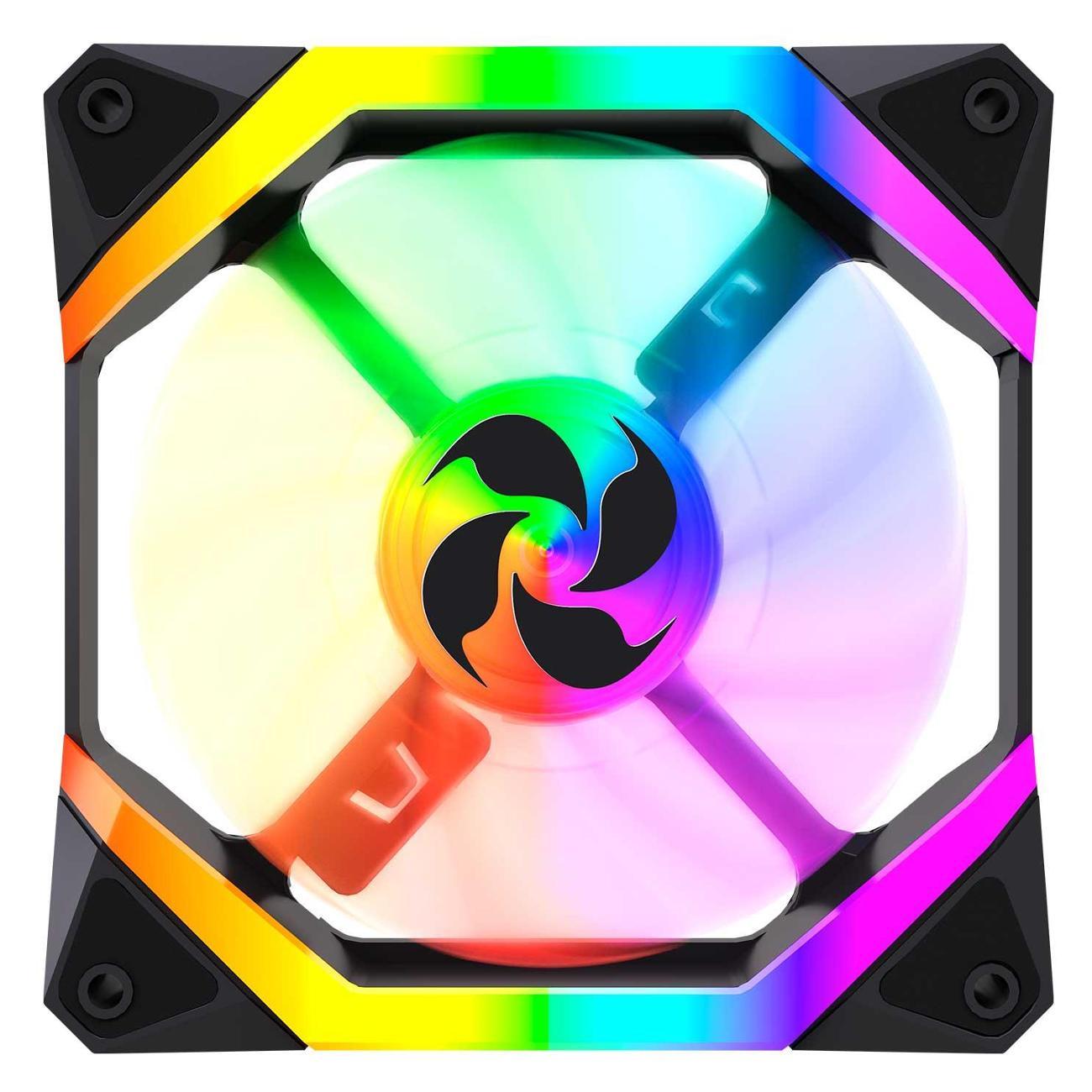 Вентилятор для компьютера 4FAN F40 Black 120mm 3 in 1 (F4012B3)