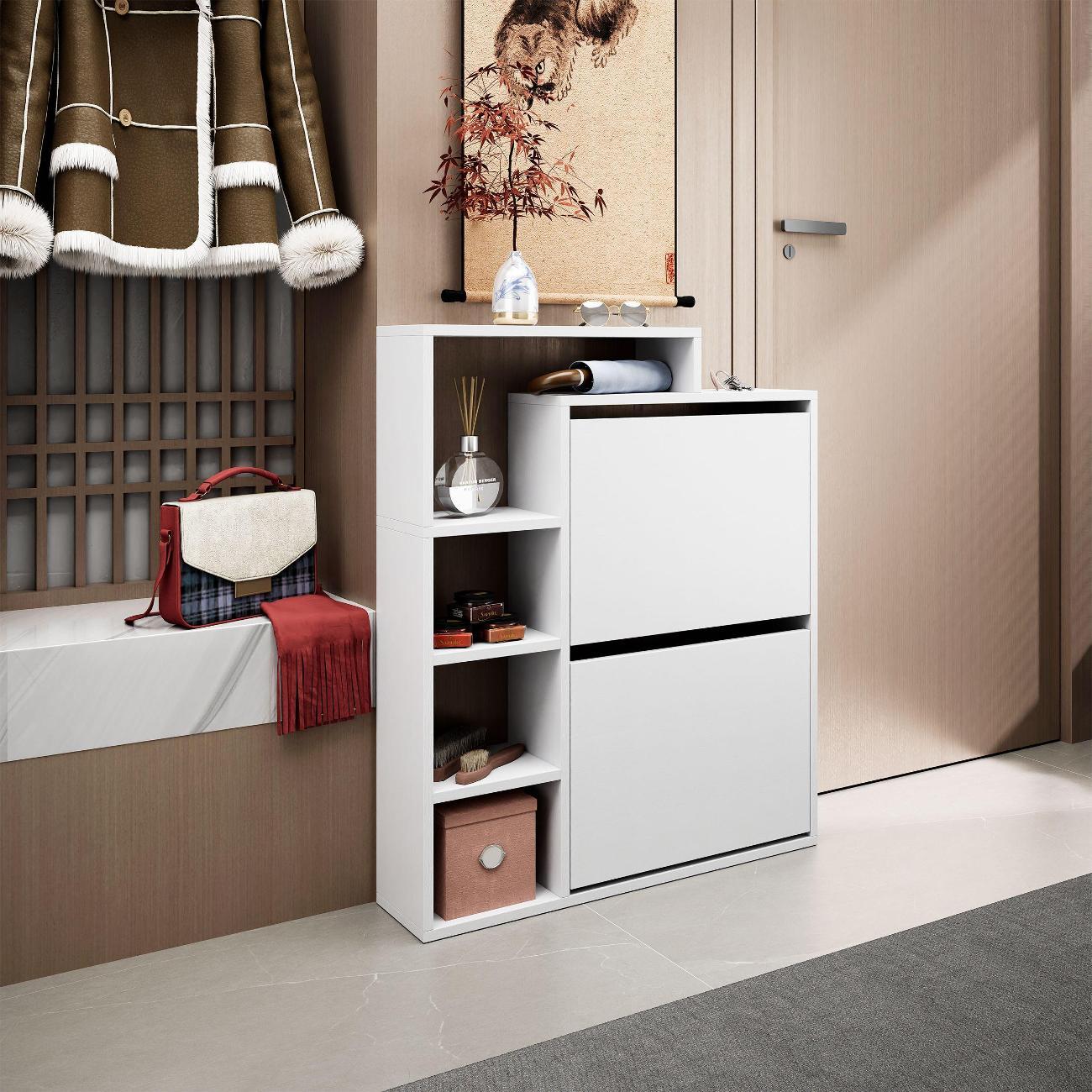 Обувница MFMaster Витто-742-У белый