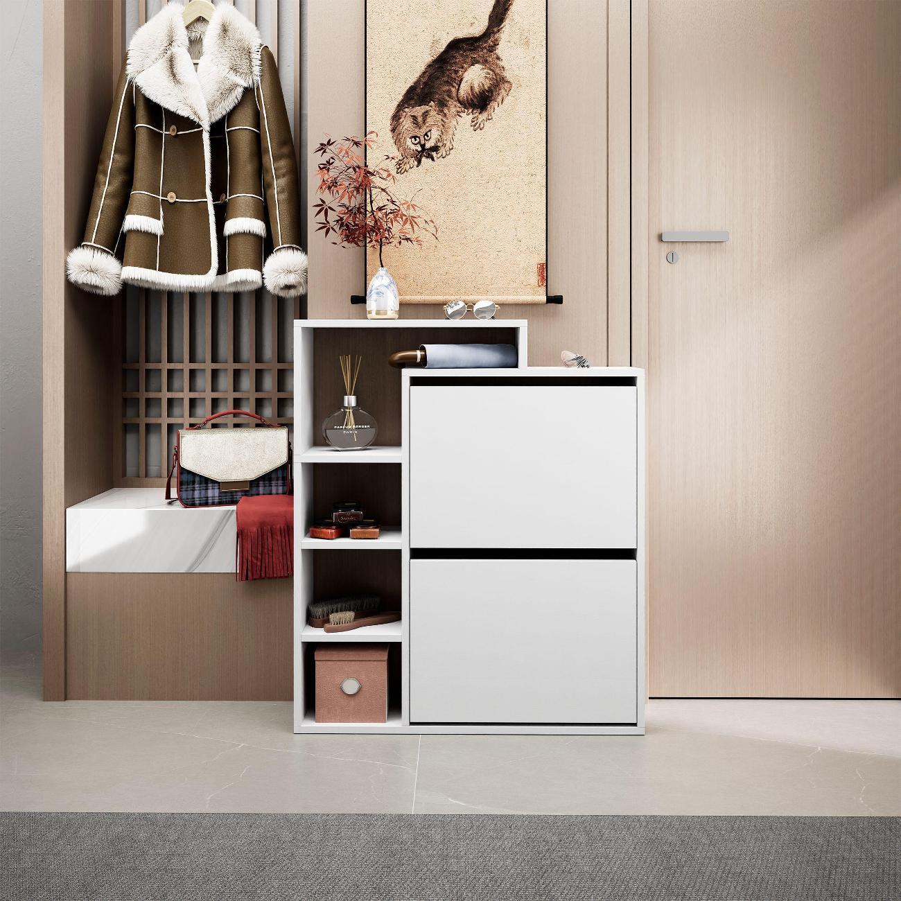 Обувница MFMaster Витто-742-У белый