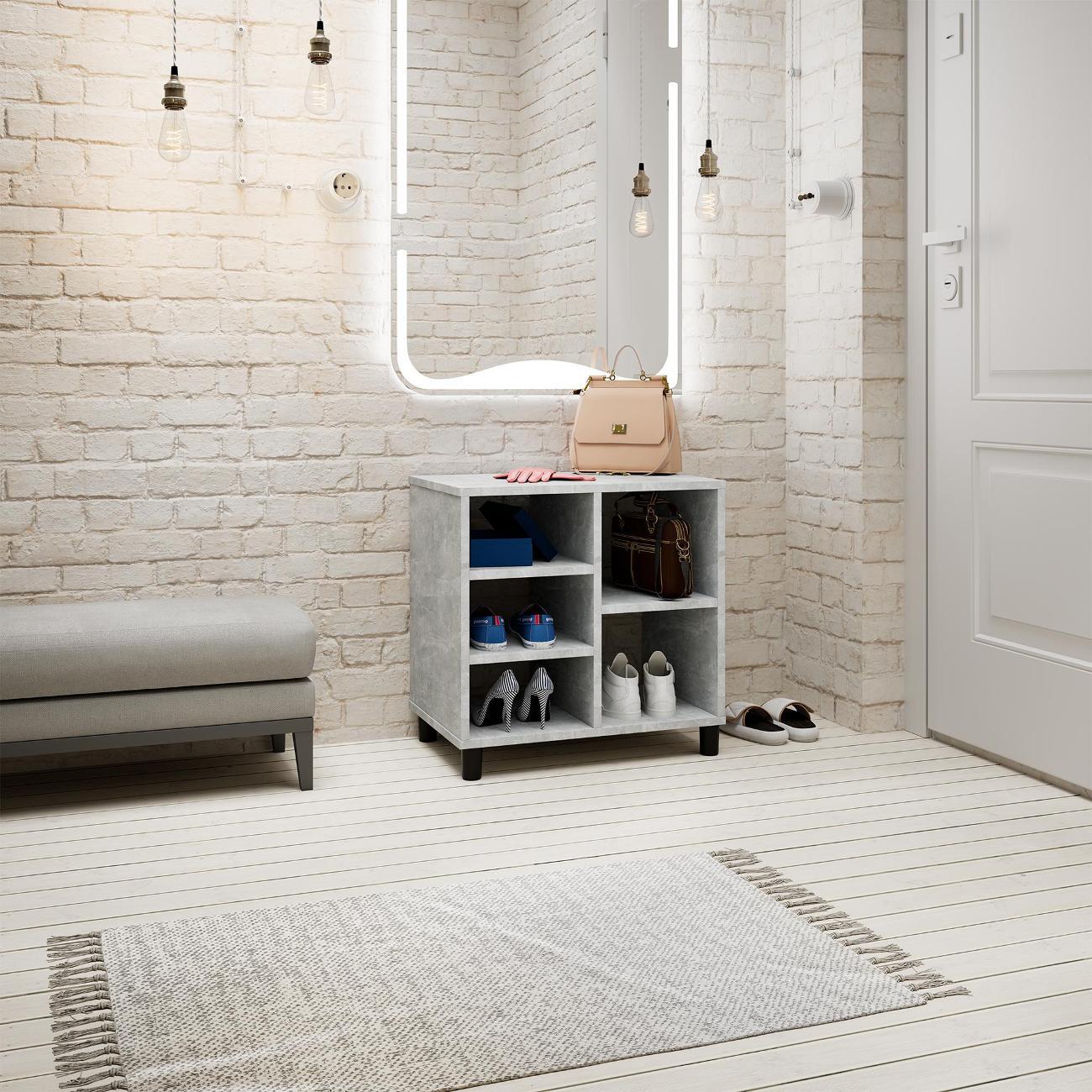 Обувница MFMaster Уно-143 бетон