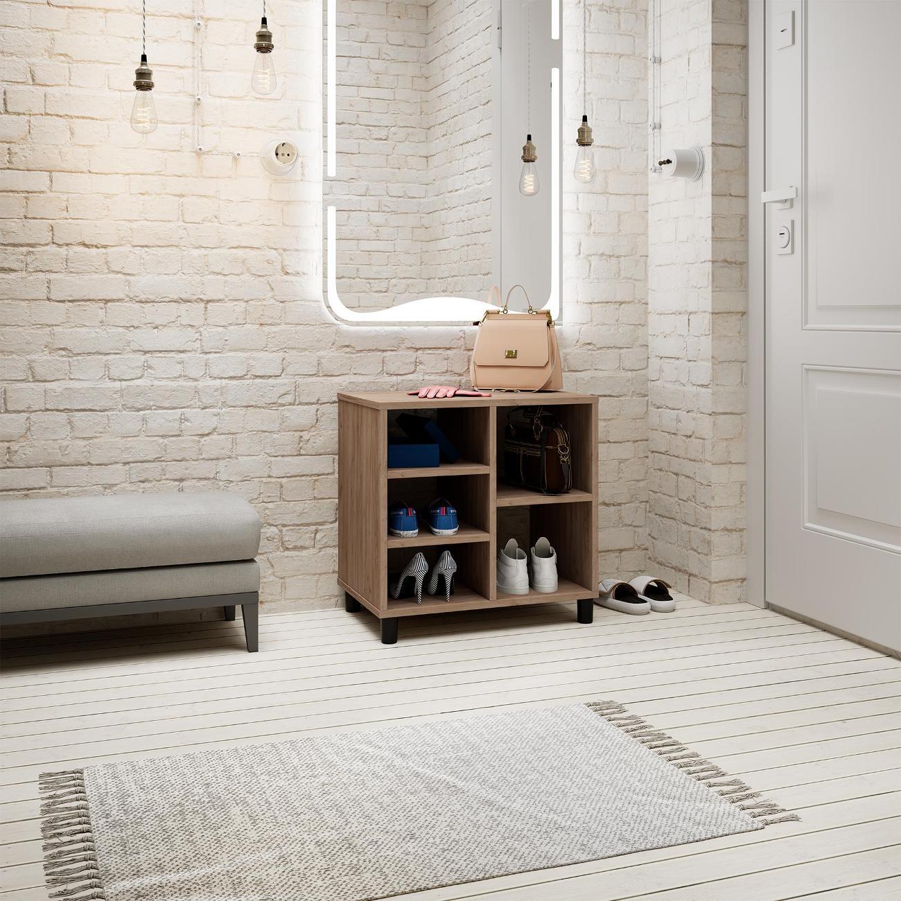 Обувница MFMaster Уно-143 дуб крафт табак