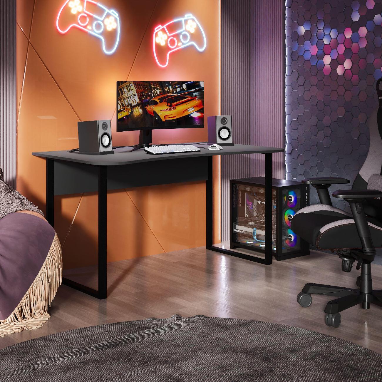 Стол письменный MFMaster Форсаж-14 антрацит