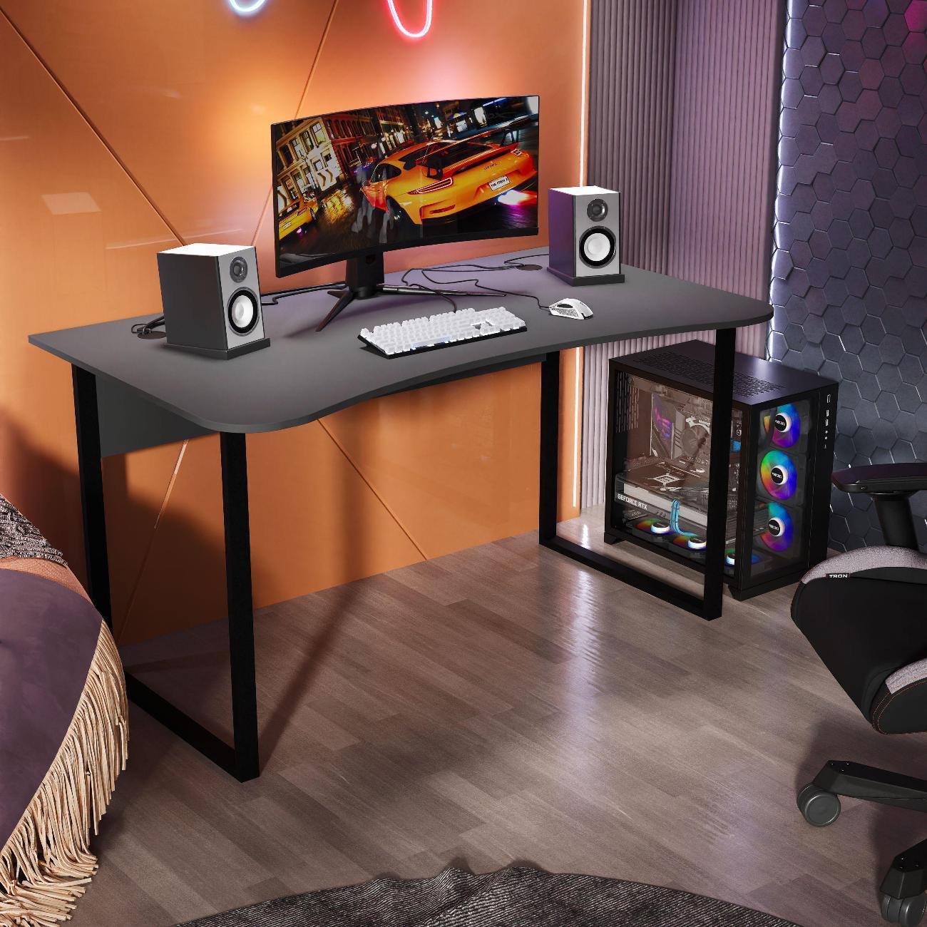 Стол письменный MFMaster Форсаж-14 антрацит