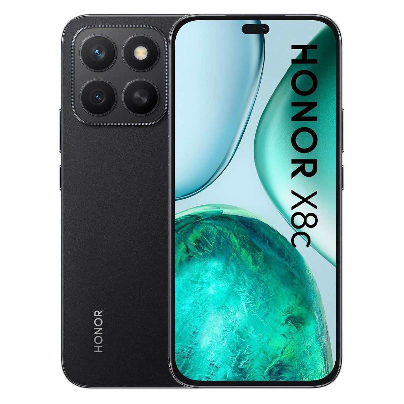 Смартфон HONOR X8C 8/128GB черная полночь фото