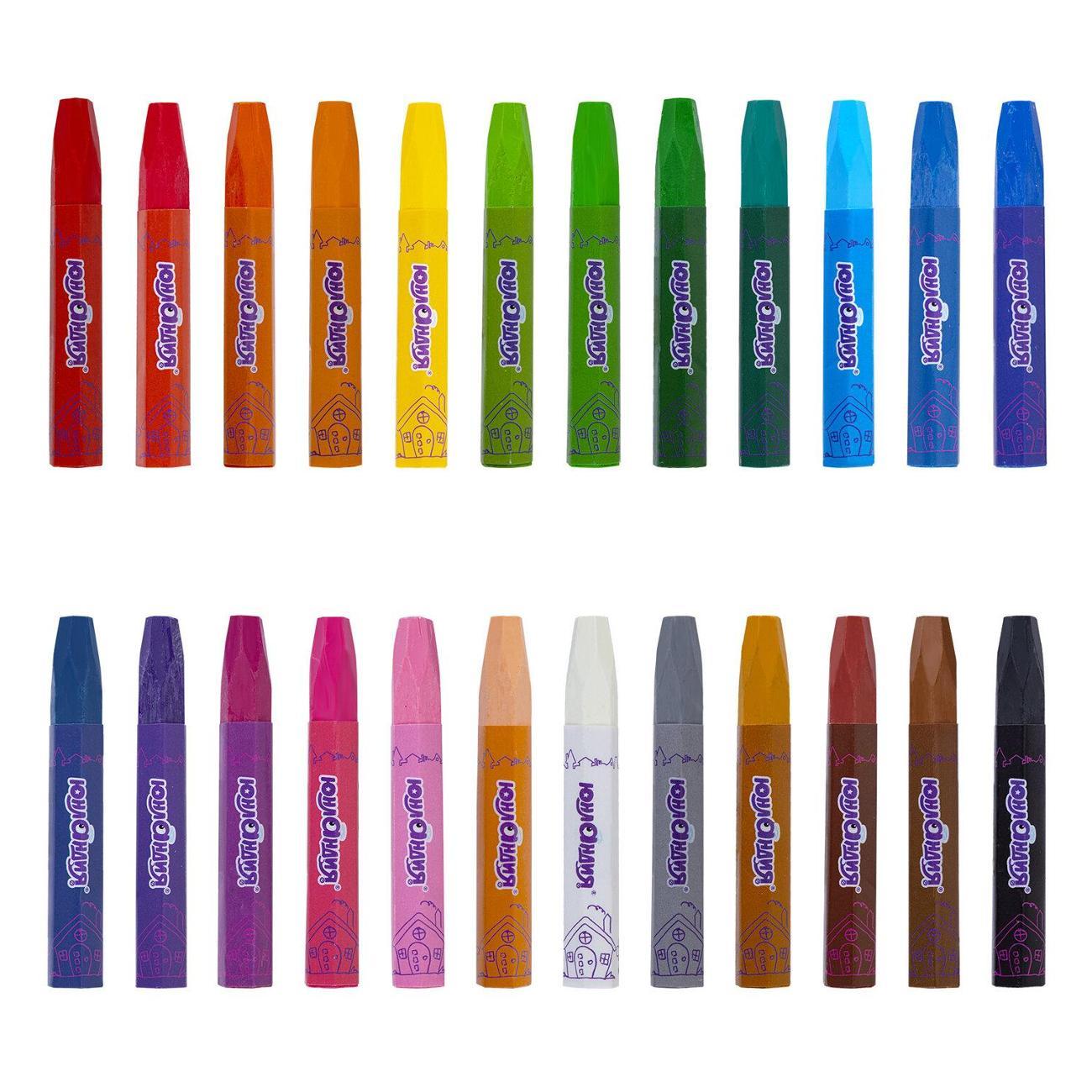 Мел канцелярский Юнландия ДОМИКИ 24цв масляные