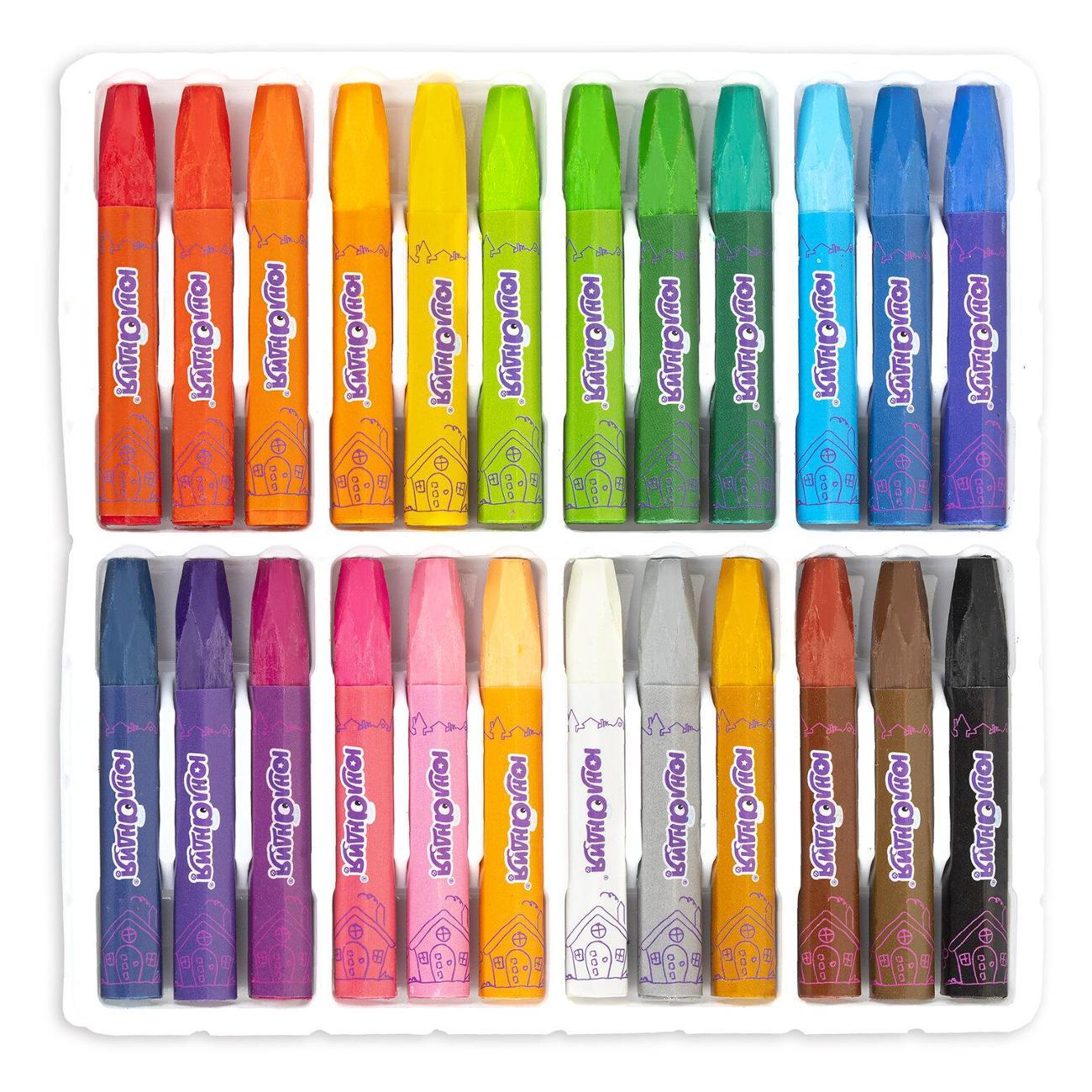 Мел канцелярский Юнландия ДОМИКИ 24цв масляные