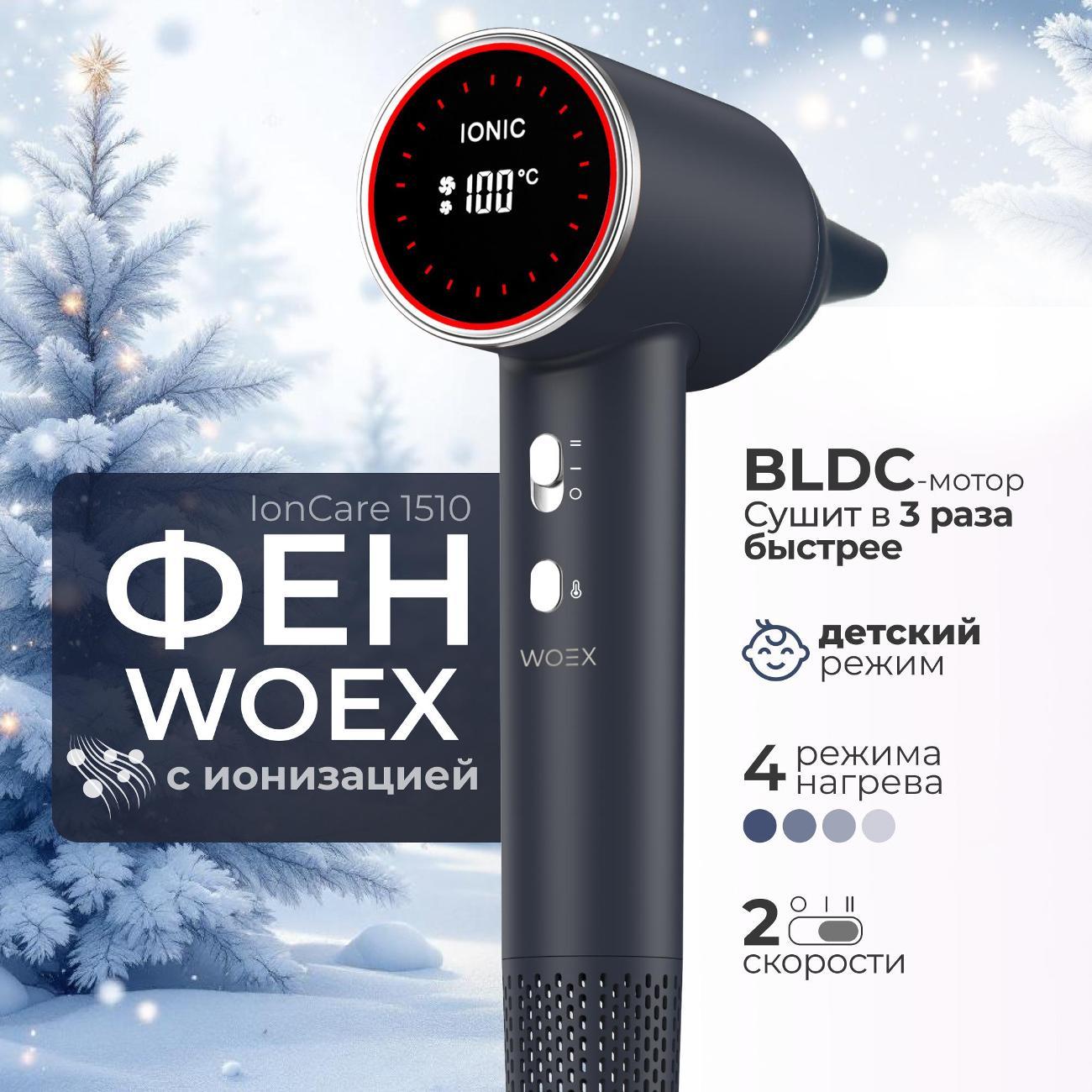 Фен WOEX IonCare 1510 HD-WX-1510BH фото