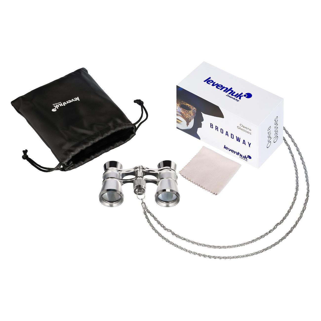 Бинокль Levenhuk Broadway 325B серебристый