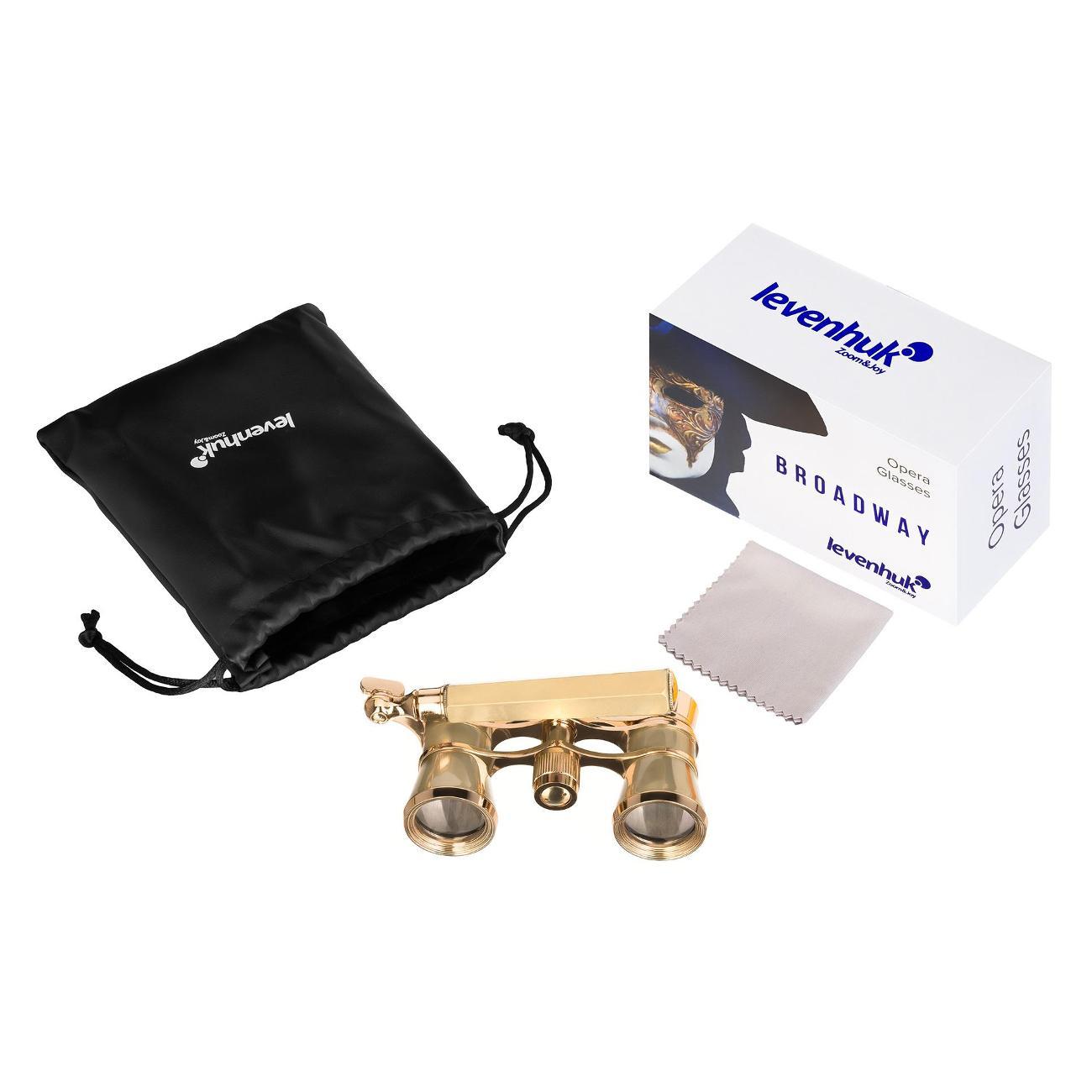 Бинокль Levenhuk Broadway 325E золотой