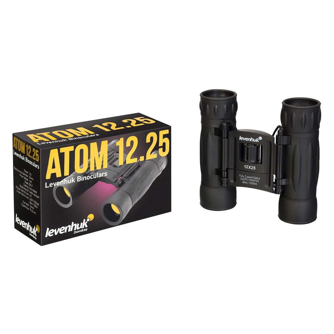 Бинокль Levenhuk Atom 12x25 черный