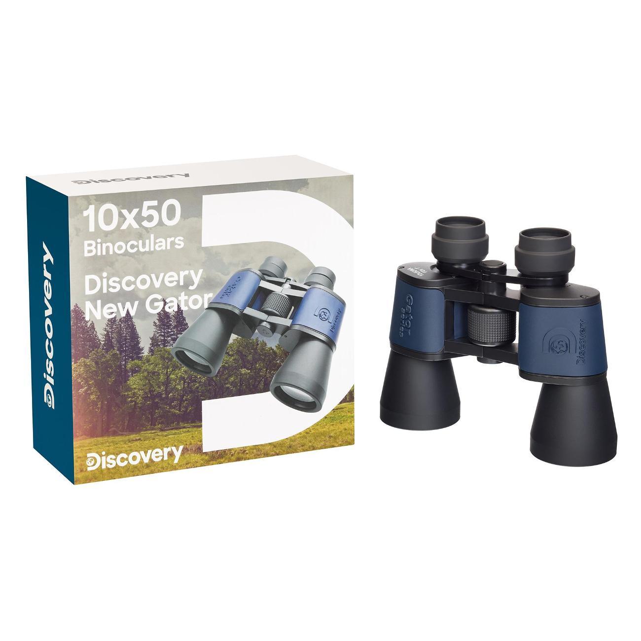 Бинокль Discovery New Gator 10x50 синий