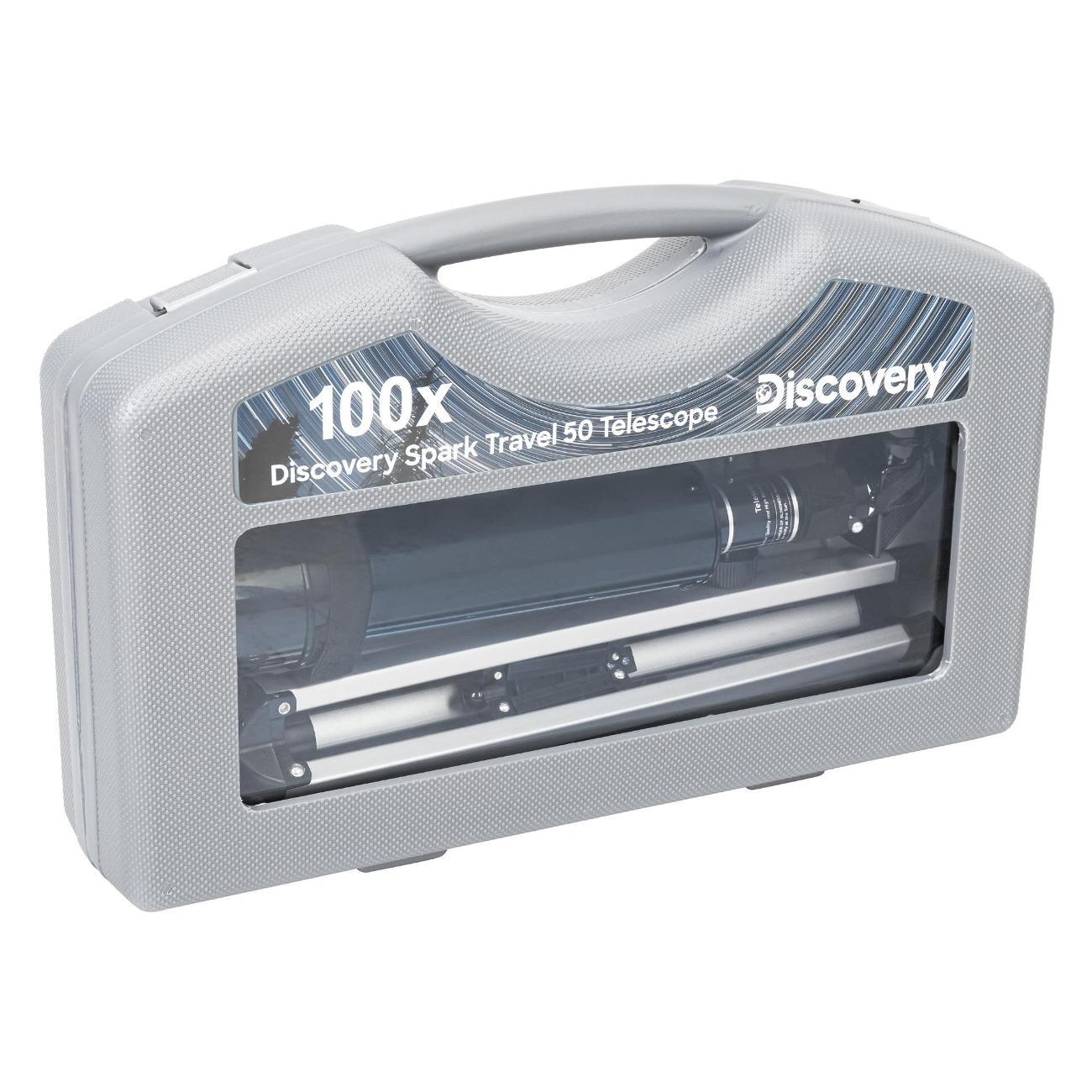 Телескоп Levenhuk Discovery Spark Travel 50 с книгой