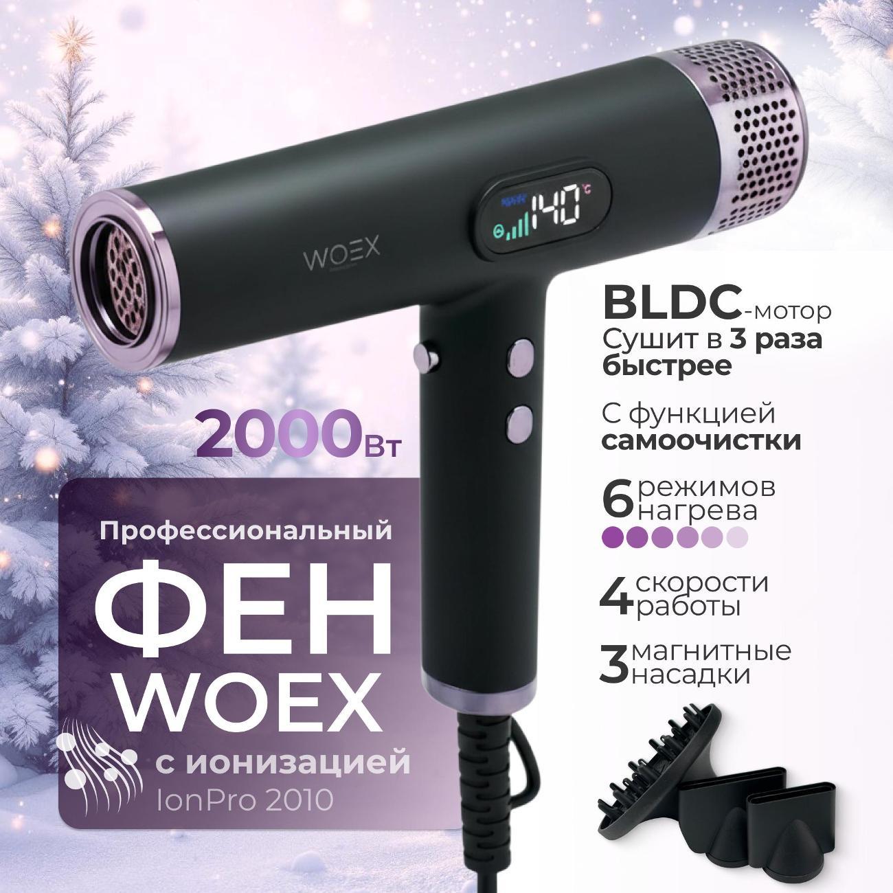 Фен WOEX IonPro 2010 HD-WX-2010BL фото