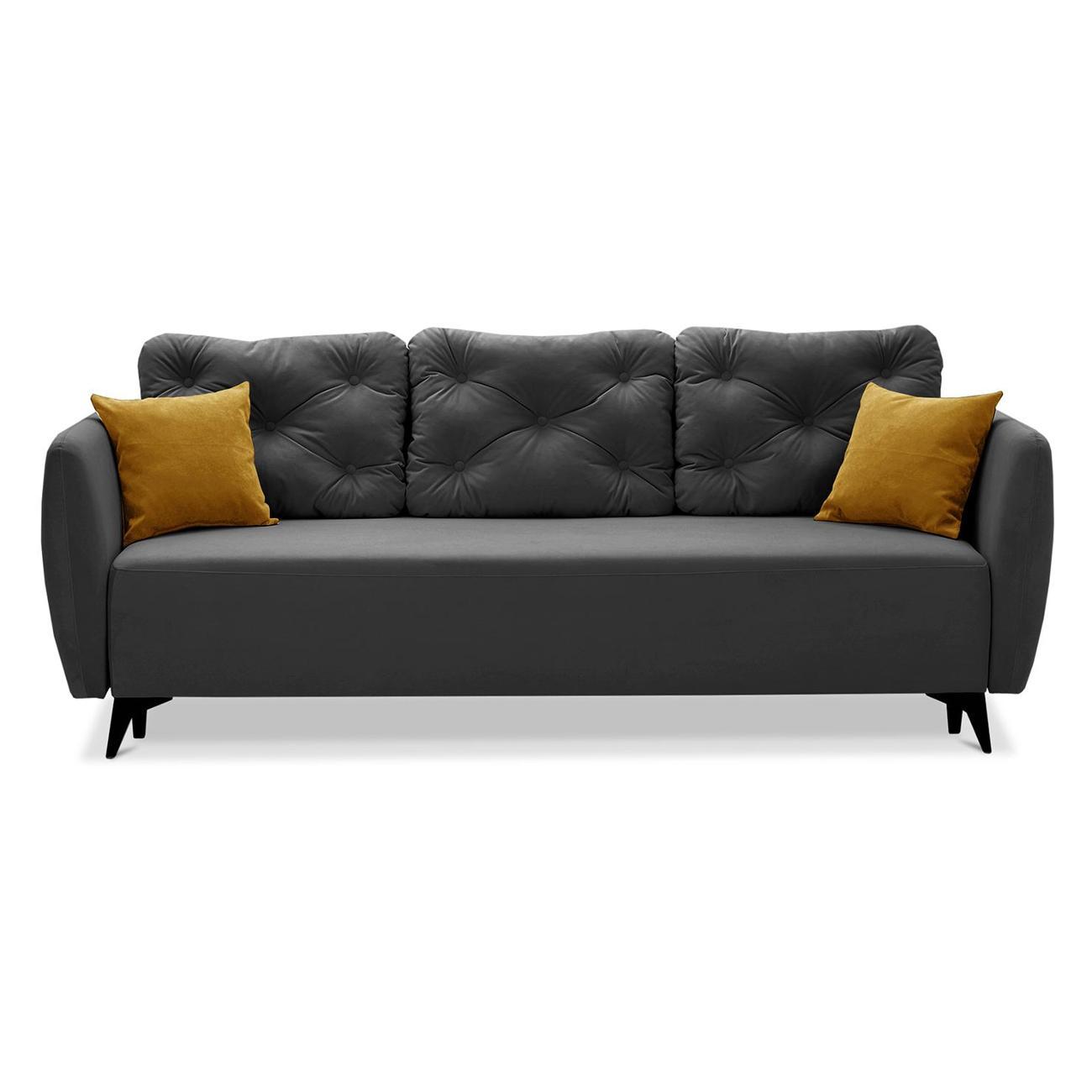 Диван Ладья Тиволи D3 Ultra серый