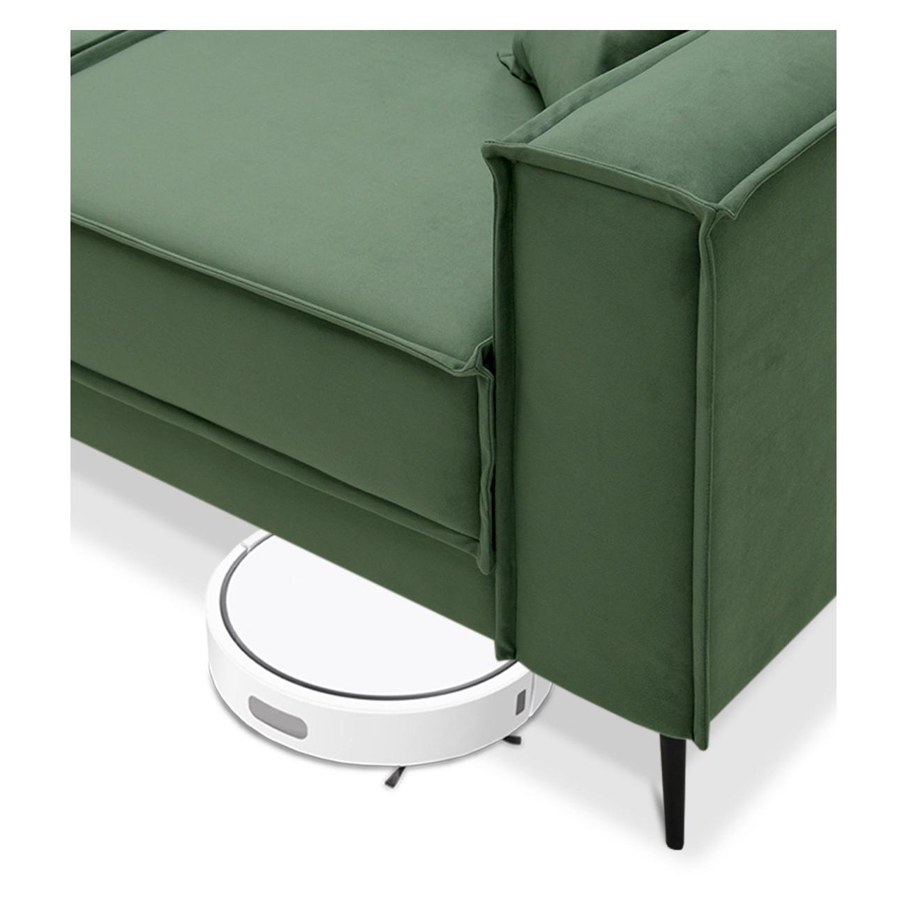 Диван Ладья Авиньон 140 велюр оливковый