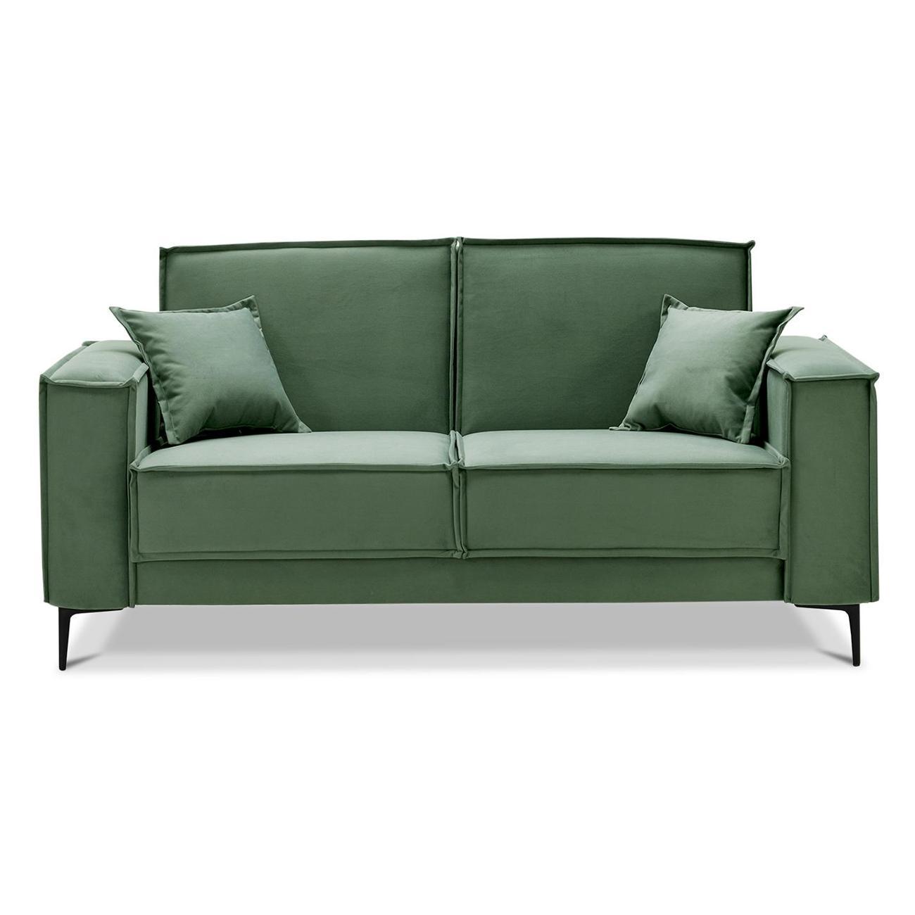 Диван Ладья Авиньон 140 велюр оливковый