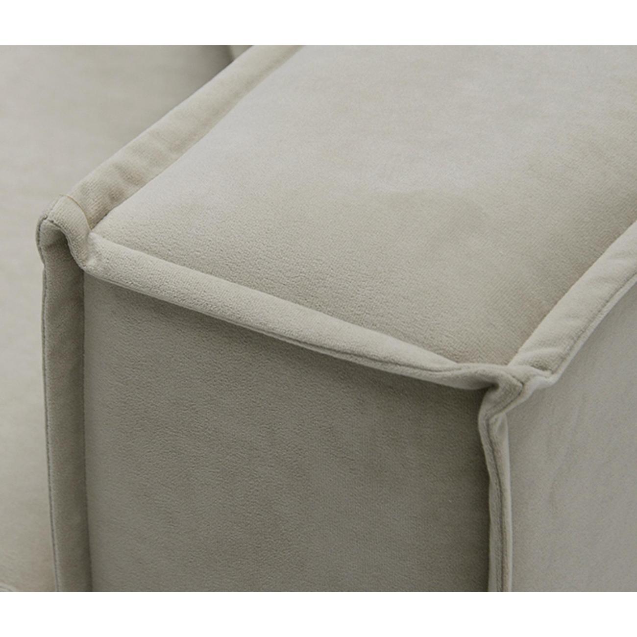 Диван Ладья Авиньон 140 велюр песочный