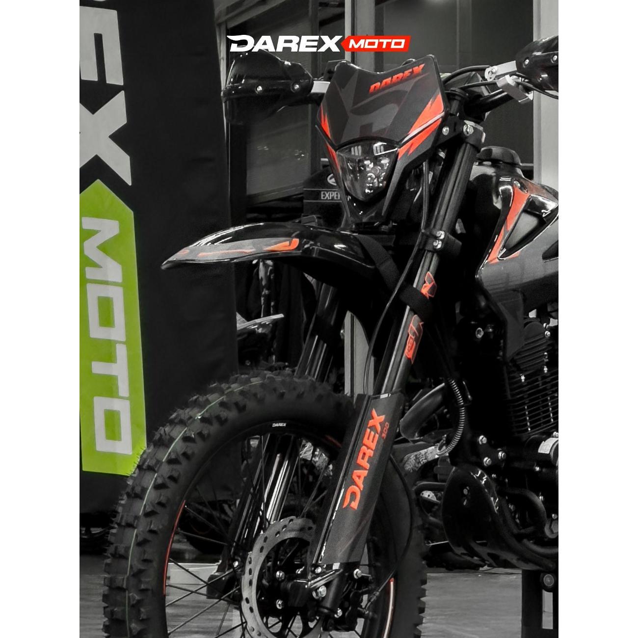 Мотопластик DAREX крыло переднее Timer Black