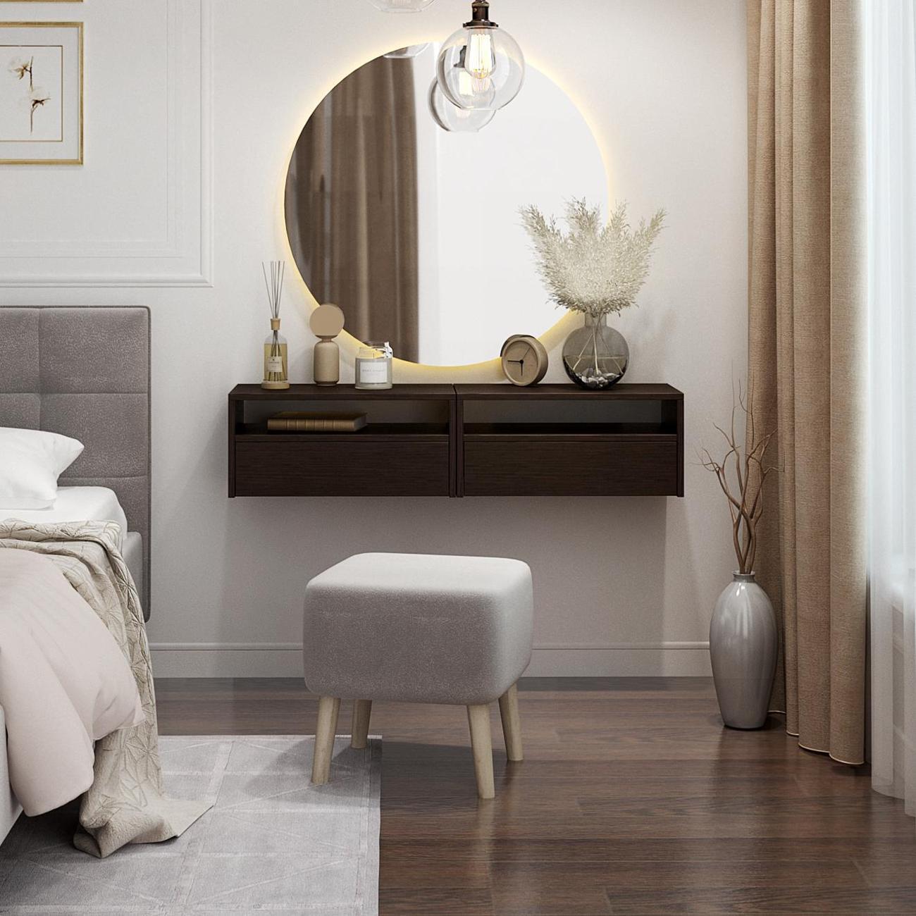 Столик туалетный MFMaster МСТ-ТС1-04-ЧР-16