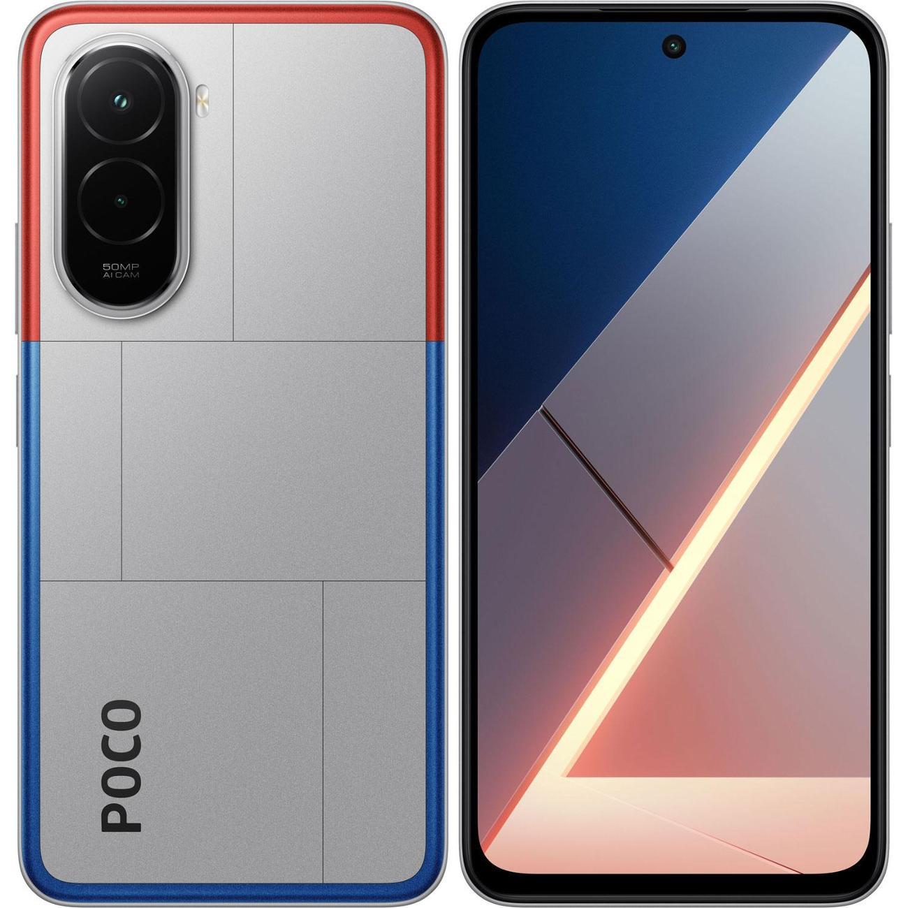 Смартфон POCO M7 6+128 серебристый