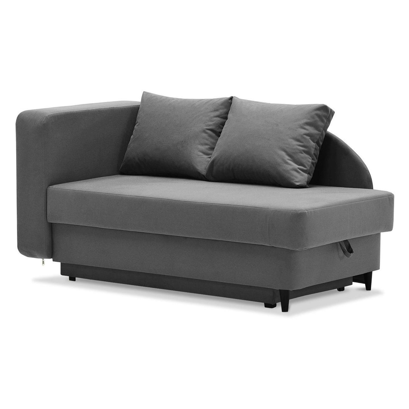 Кушетка Ладья Иби левый Baza 05 серый