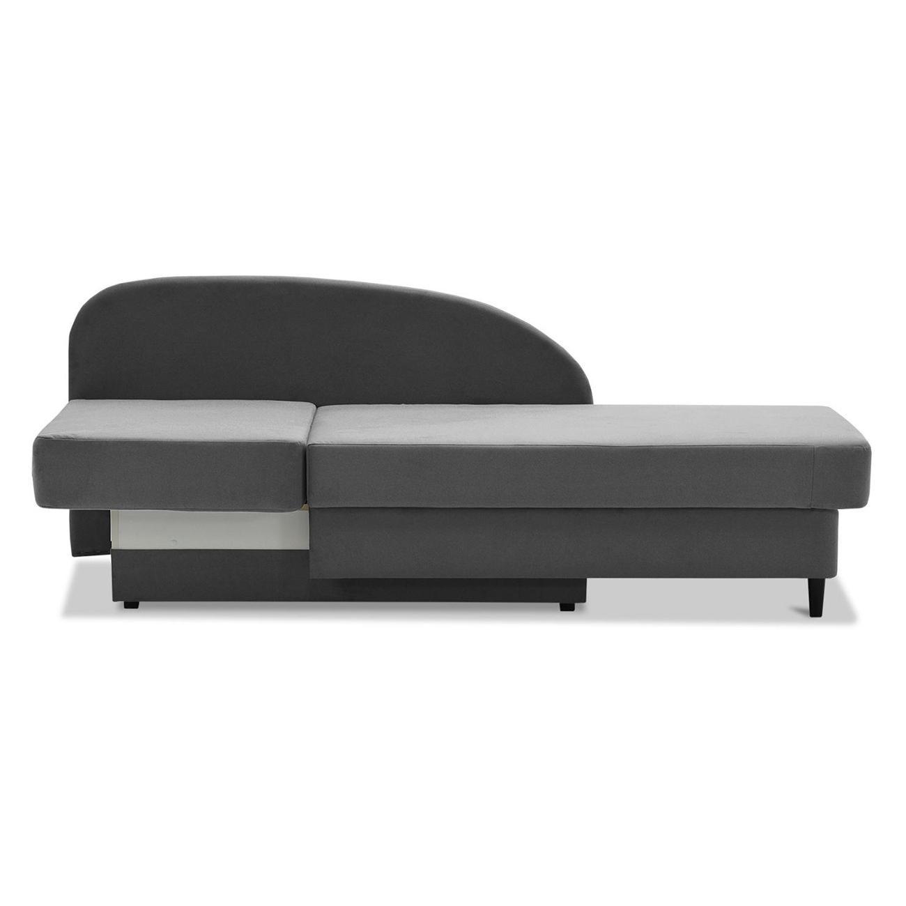 Кушетка Ладья Иби левый Baza 05 серый