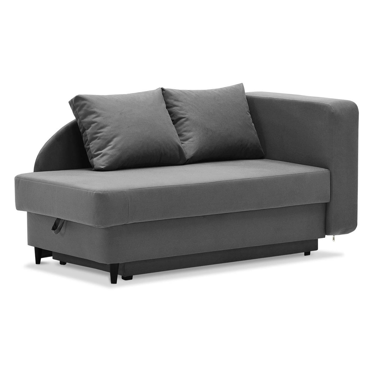 Кушетка Ладья Иби правый Baza 05 серый