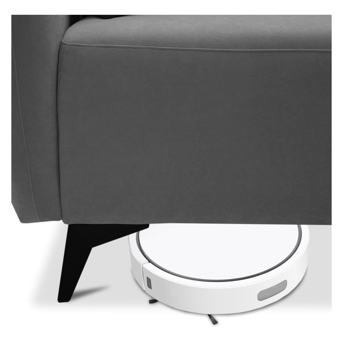 Кушетка Ладья Тиволи 1 (190) Ultra Grey, Ultra горчичный