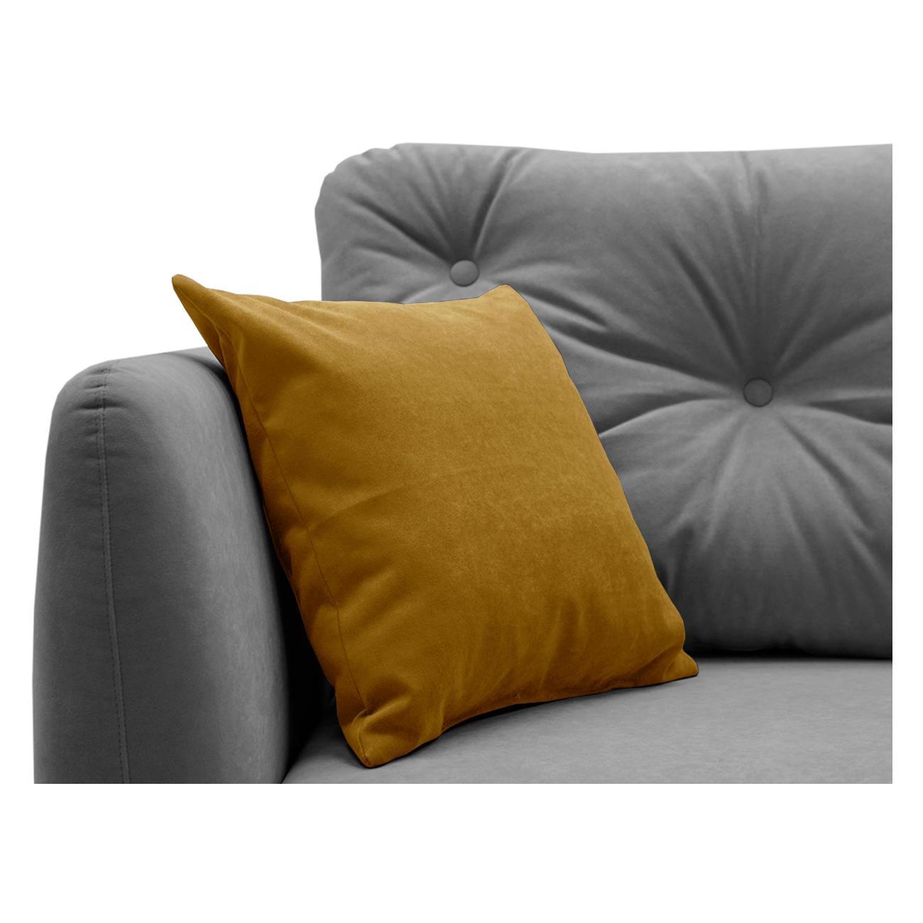 Кушетка Ладья Тиволи 1(120) Ultra Grey, ultra горчичный