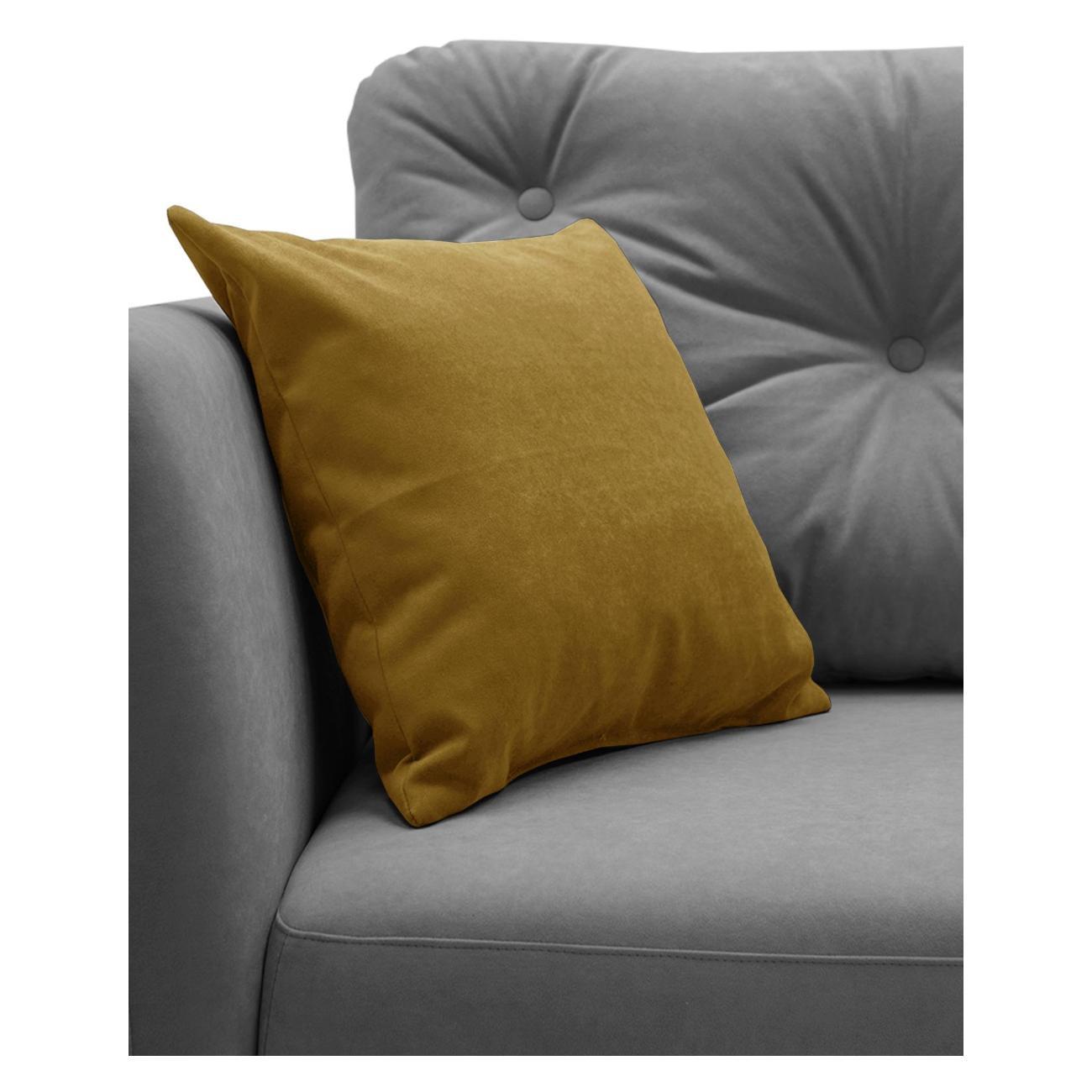 Кушетка Ладья Тиволи 2 Ultra grey, Ultra горчичный