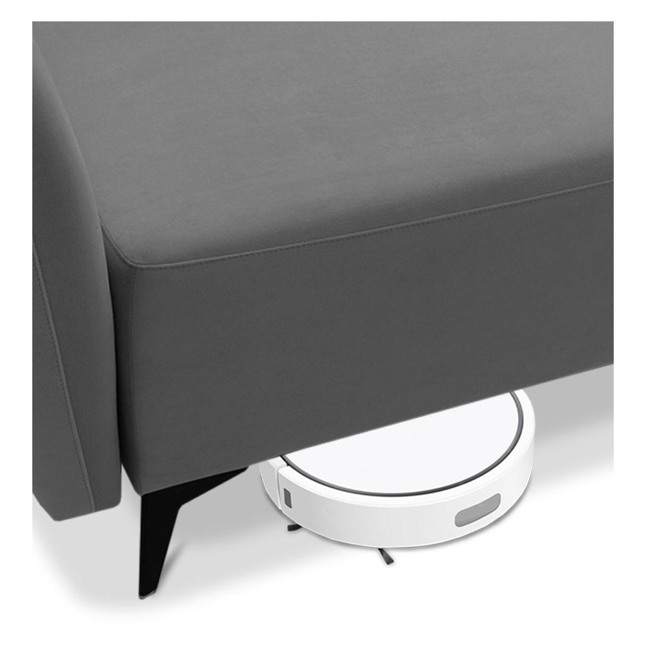 Кушетка Ладья Тиволи 2 Ultra grey, Ultra горчичный