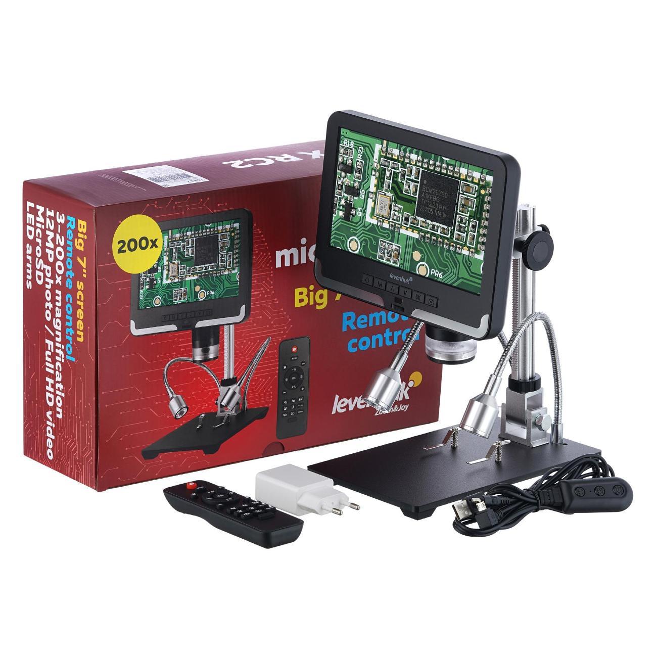 Микроскоп Levenhuk DTX RC2 черный