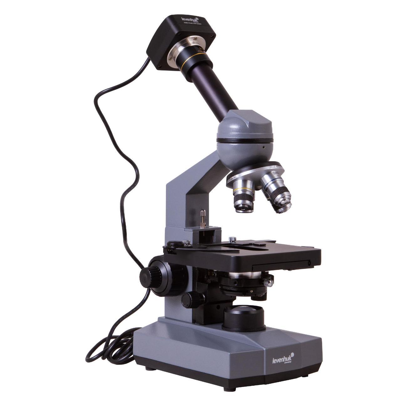 Микроскоп Levenhuk D320L PLUS серый