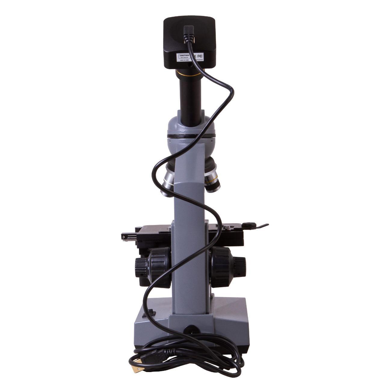 Микроскоп Levenhuk D320L PLUS серый