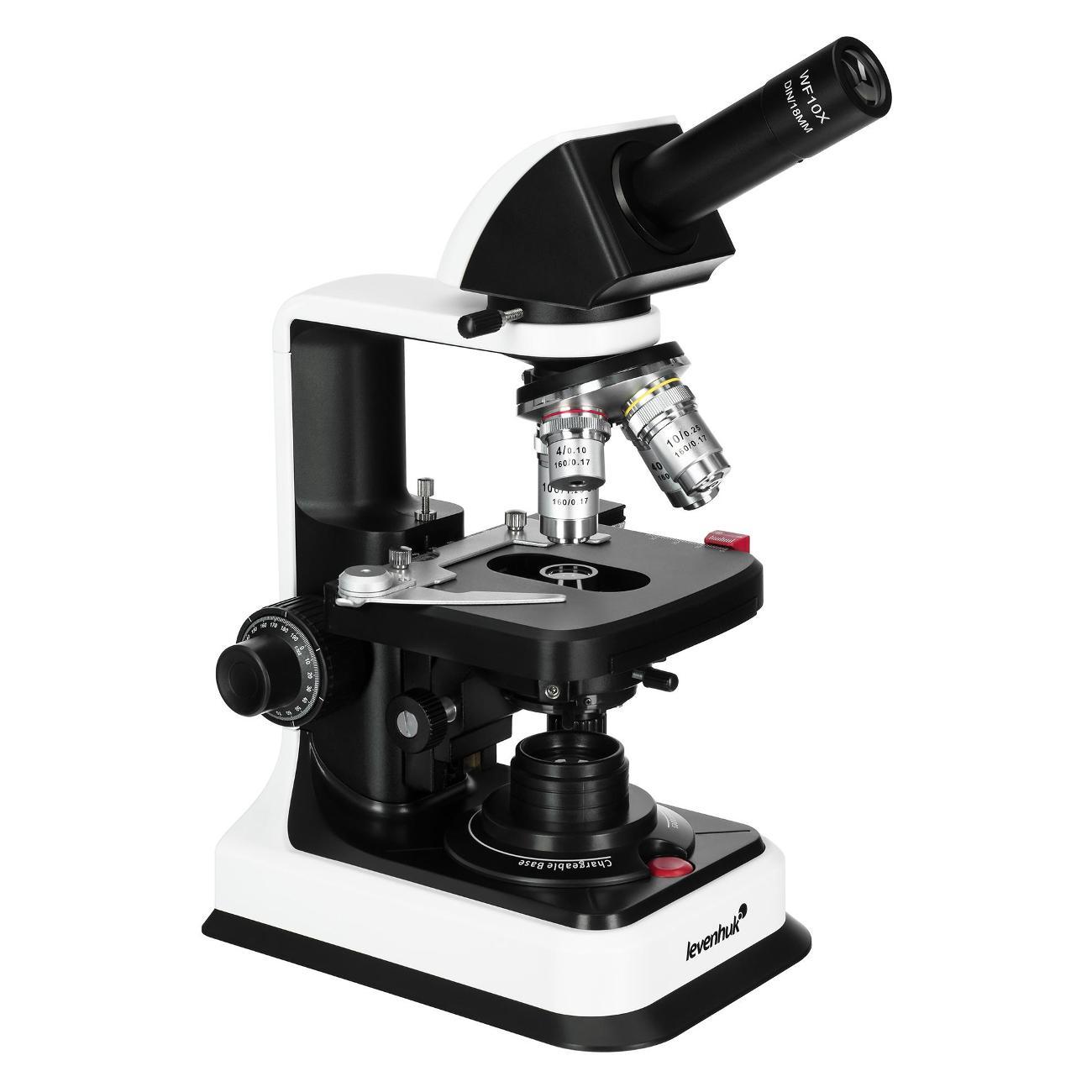 Микроскоп Levenhuk 450M черный
