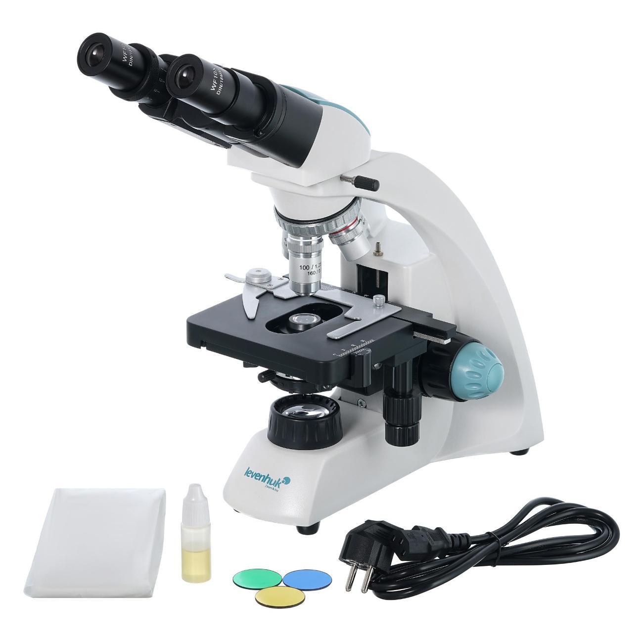 Микроскоп Levenhuk 500B белый
