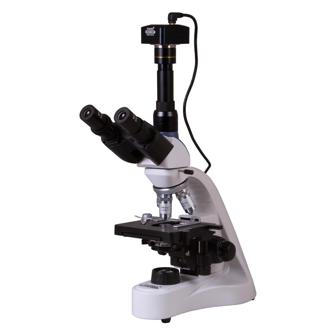 Микроскоп Levenhuk MED D10T белый