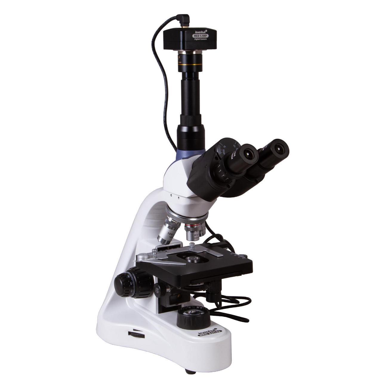 Микроскоп Levenhuk MED D10T белый