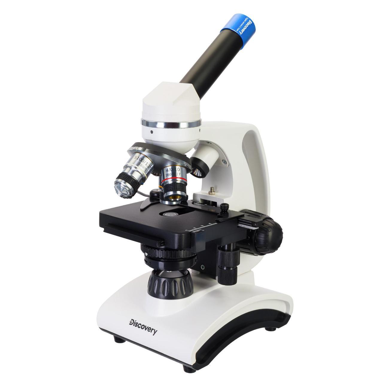 Микроскоп Discovery Atto Polar с книгой белый